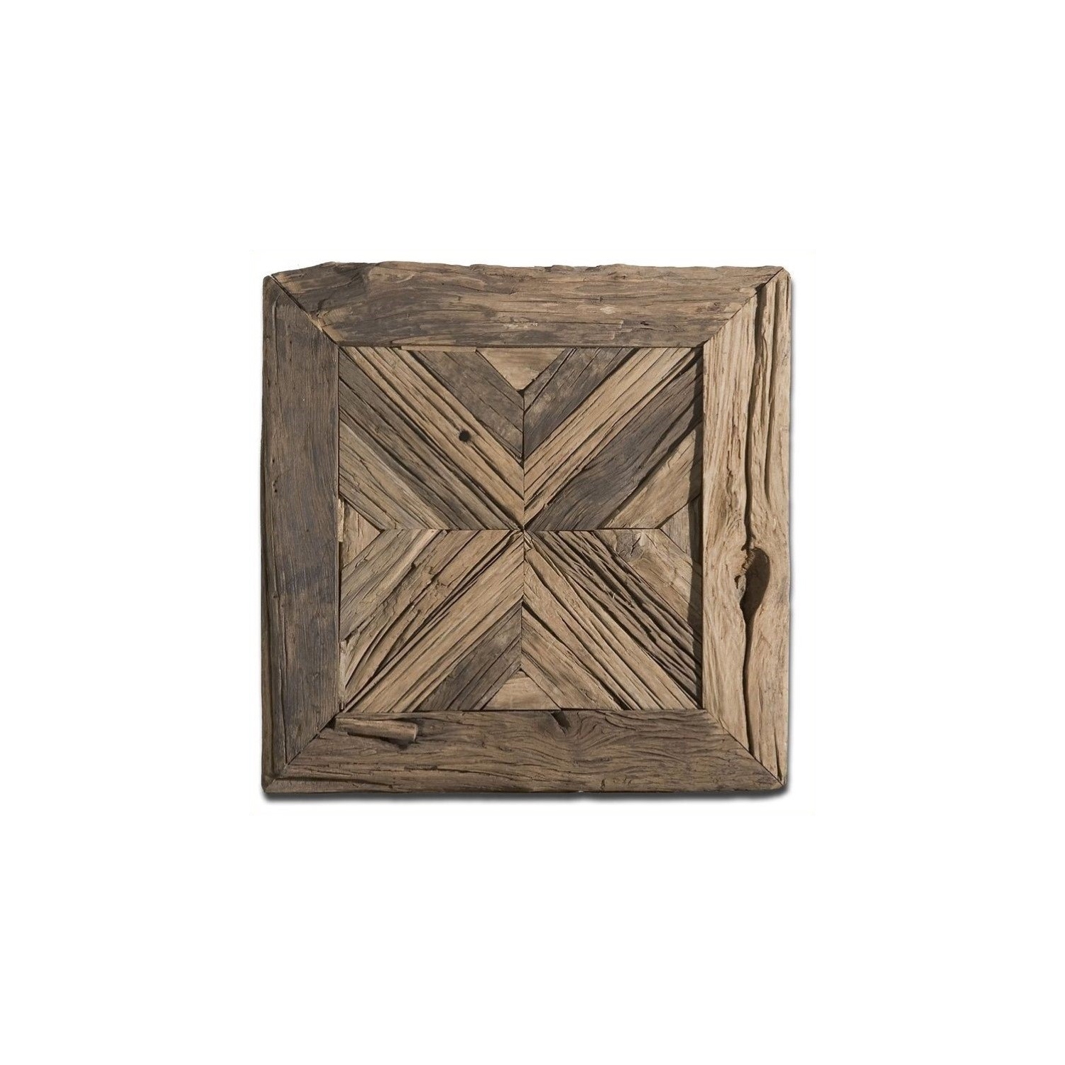 Bowery Hill Contemporary Reclaimed Wood Wall Art in Rustic Pine
