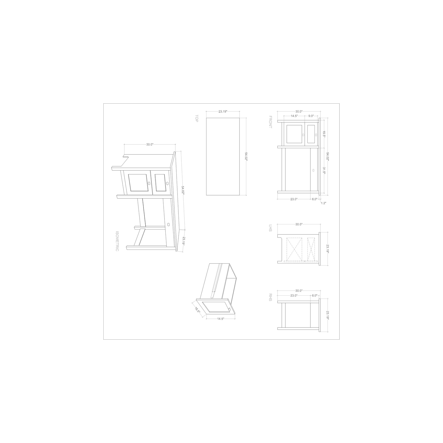 Scranton & Co 3 Drawer Computer Office Desk with Storage in Pure White