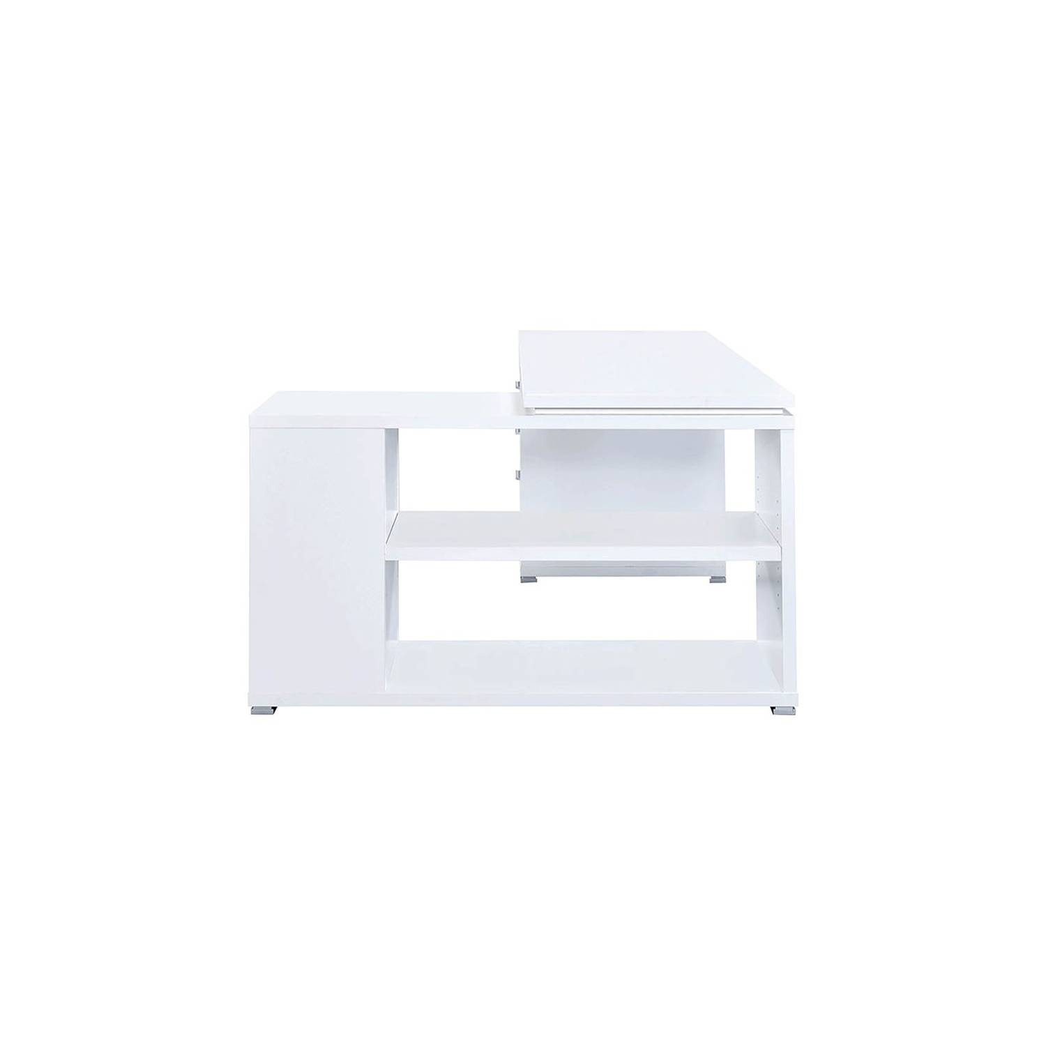 Pemberly Row L Shaped Writing Desk in White