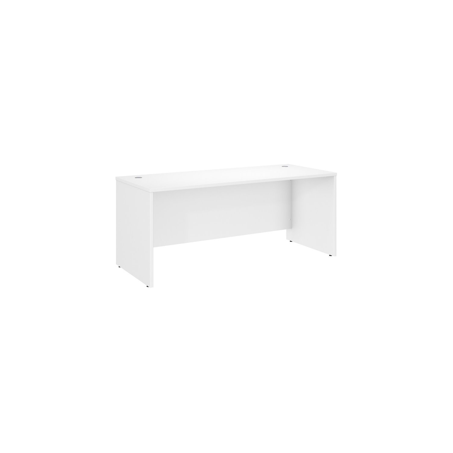 Studio C 72W x 30D Office Desk in White - Engineered Wood