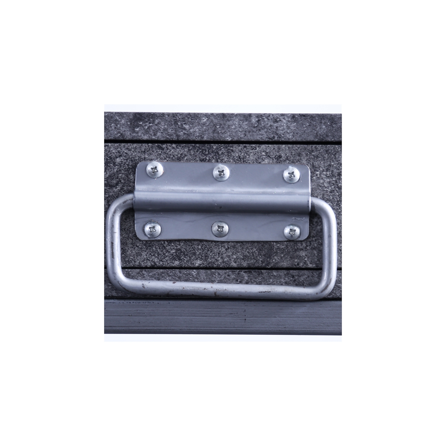 Bureau industriel en métal à 2 tablettes avec USB de Furniture of America Jaime