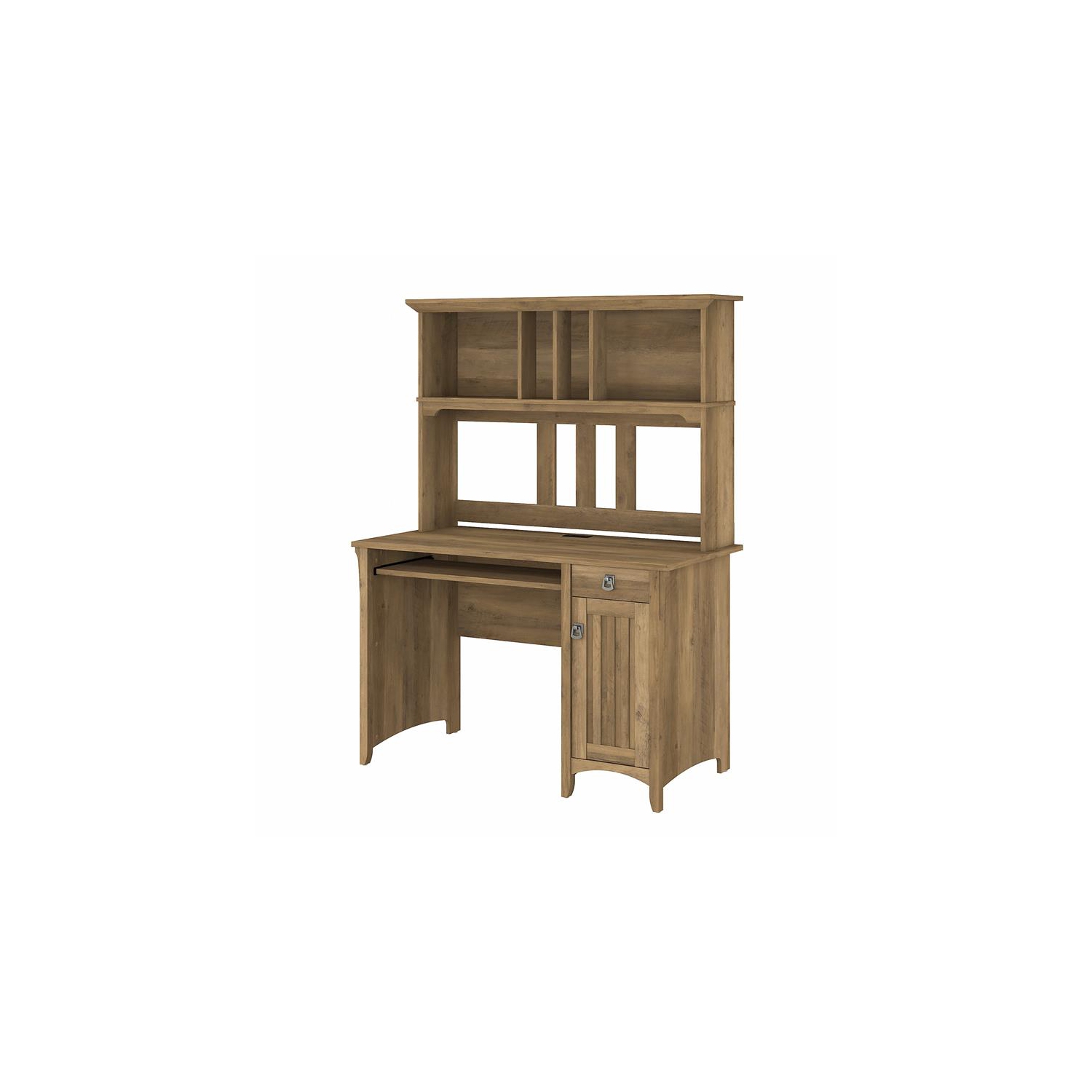 Scranton & Co Furniture Salinas Small Computer Desk with Hutch in Reclaimed Pine