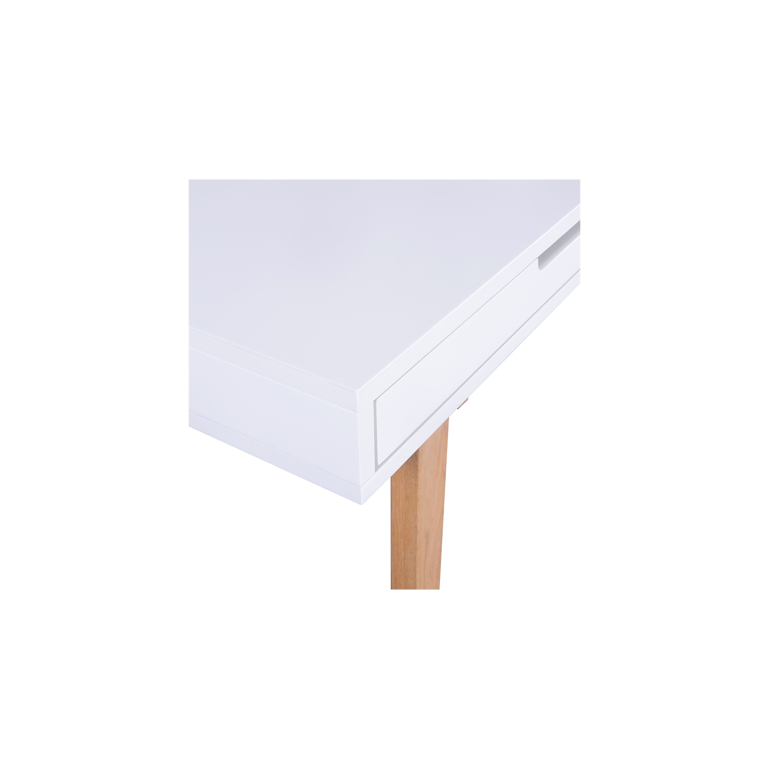 Elle Decor Giselle Writing Desk in French White
