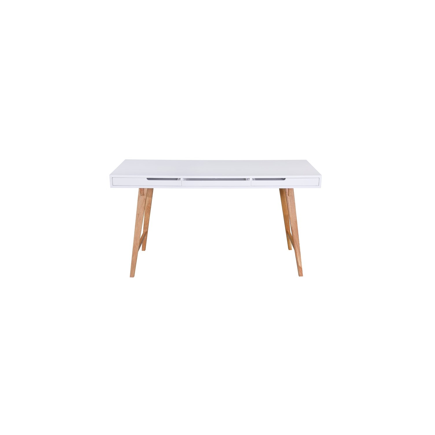 Elle Decor Giselle Writing Desk in French White