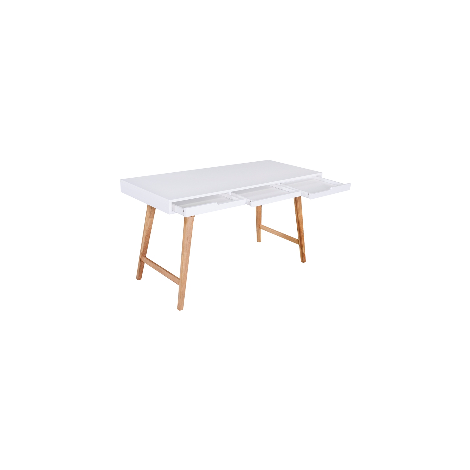 Elle Decor Giselle Writing Desk in French White