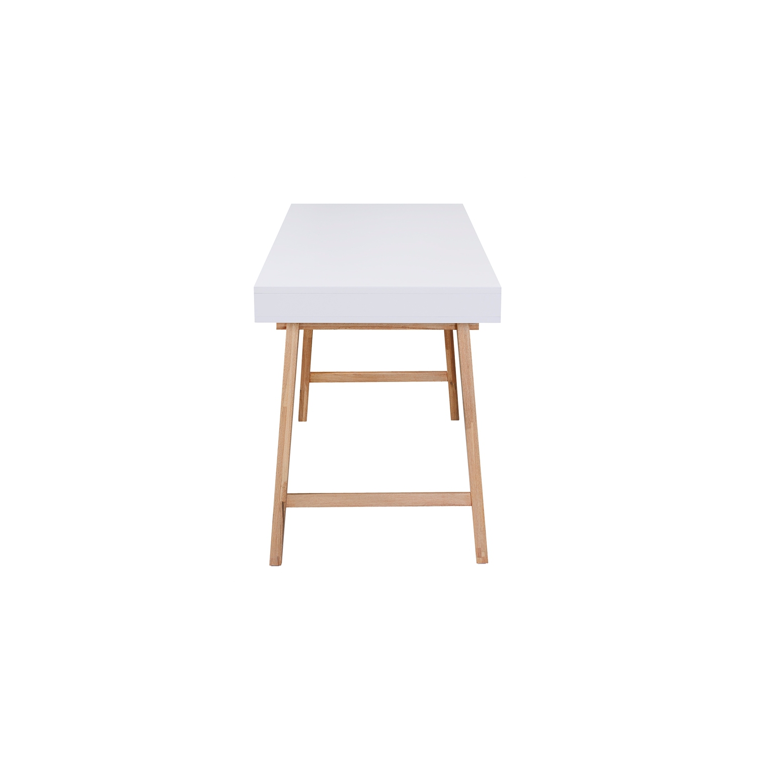 Elle Decor Giselle Writing Desk in French White