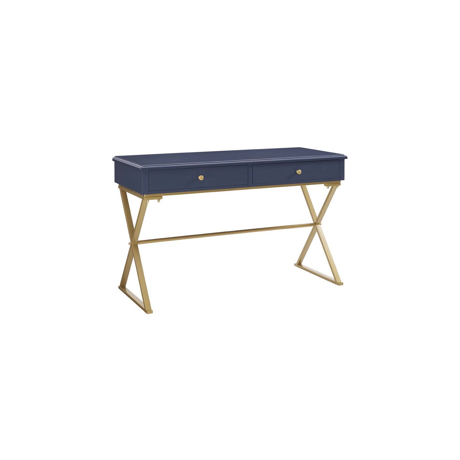 Scranton & Co Writing Desk in Blue and Gold