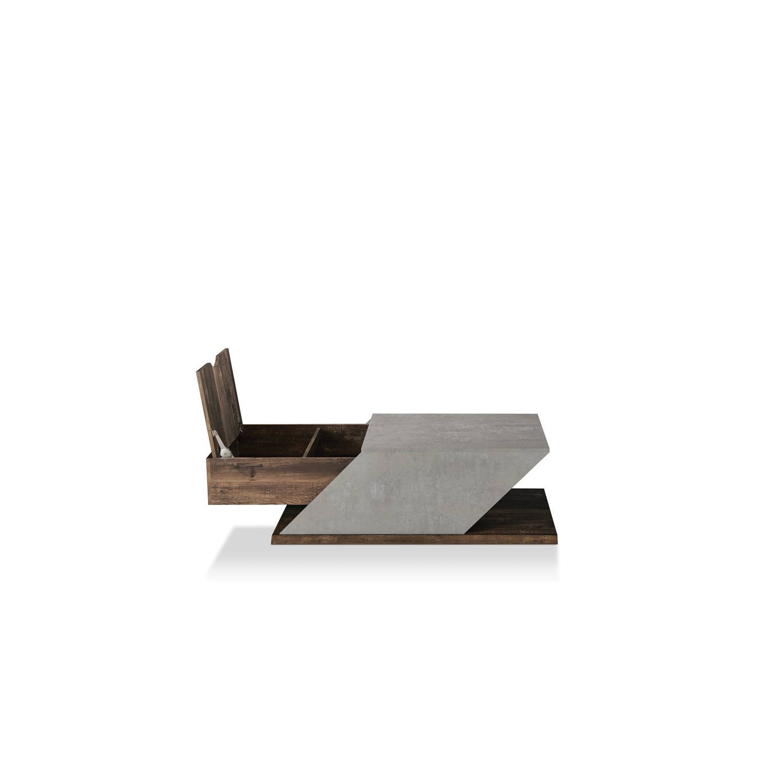 Bowery Hill Modern Wood Coffee Table in Reclaimed Oak