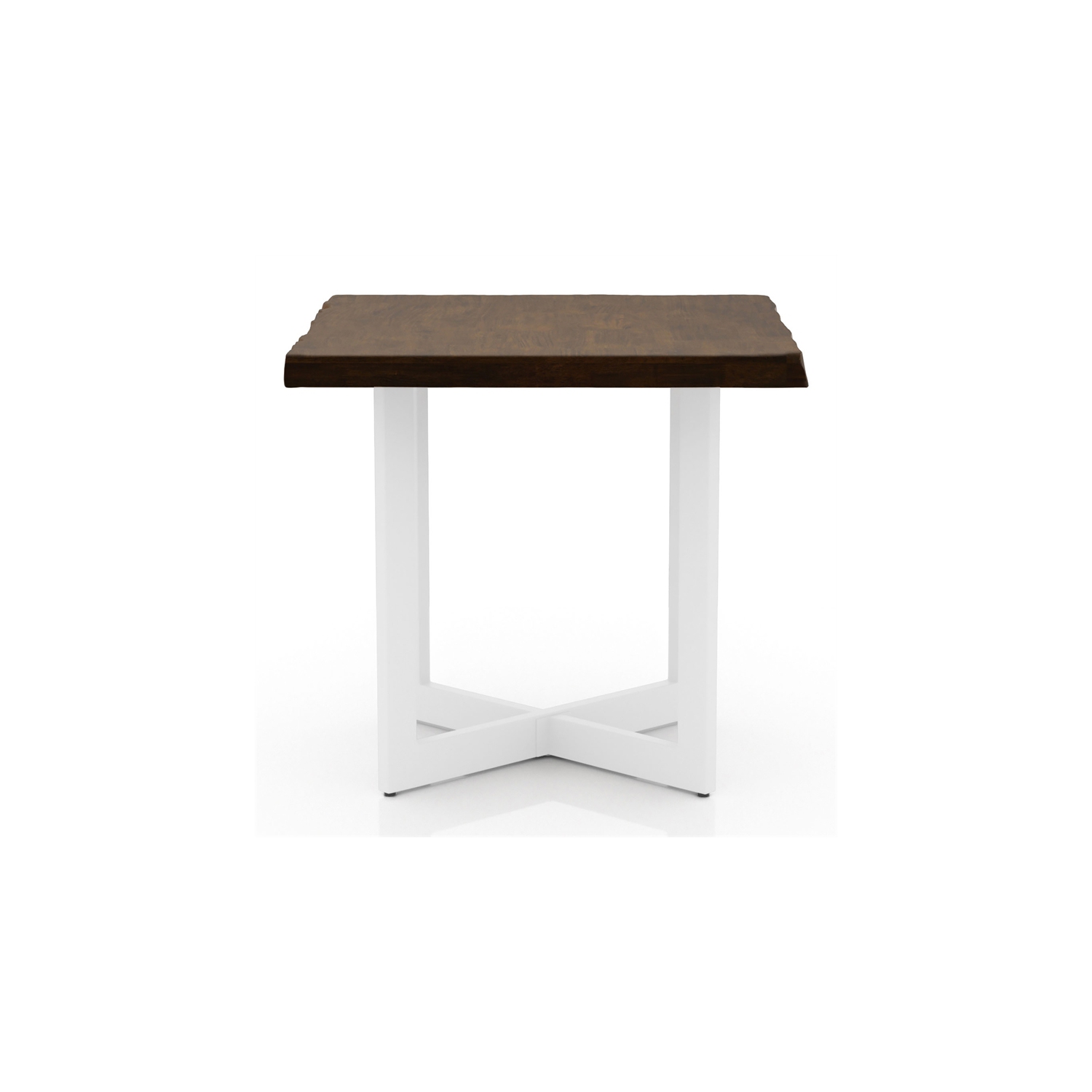 Furniture of America Baletto Contemporary Wood End Table in Oak and White