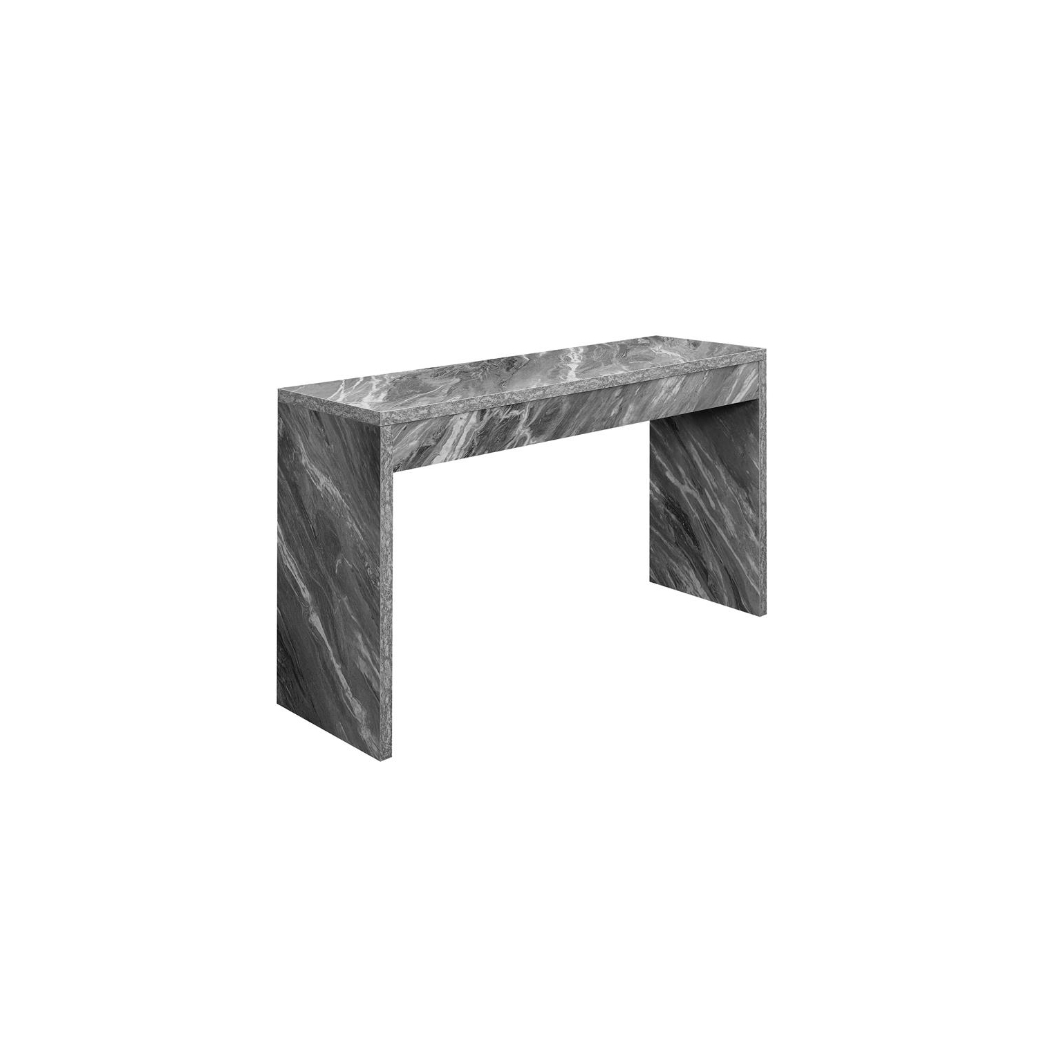 Commode concepts – Table console/bureau Northfield en faux marbre gris