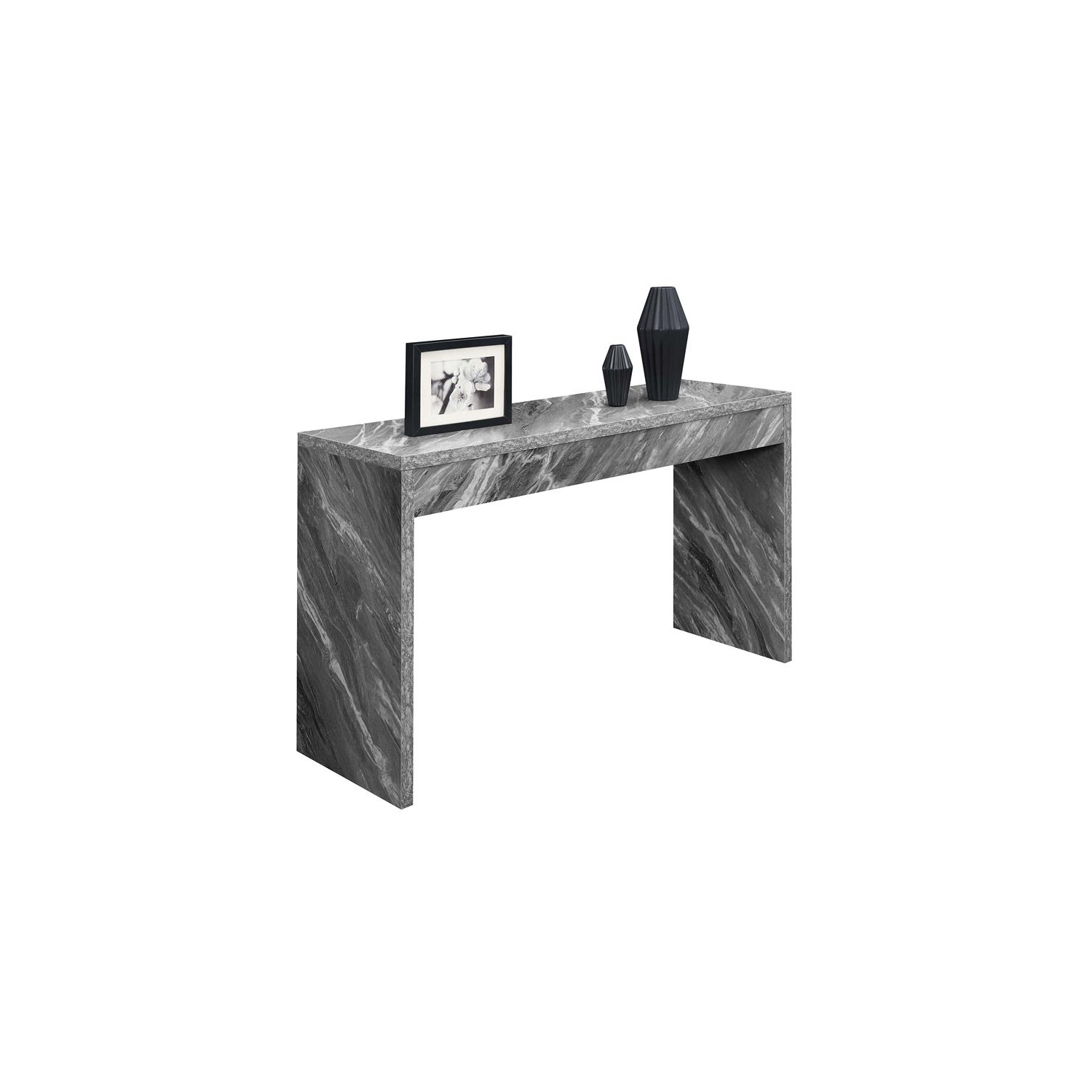 Commode concepts – Table console/bureau Northfield en faux marbre gris