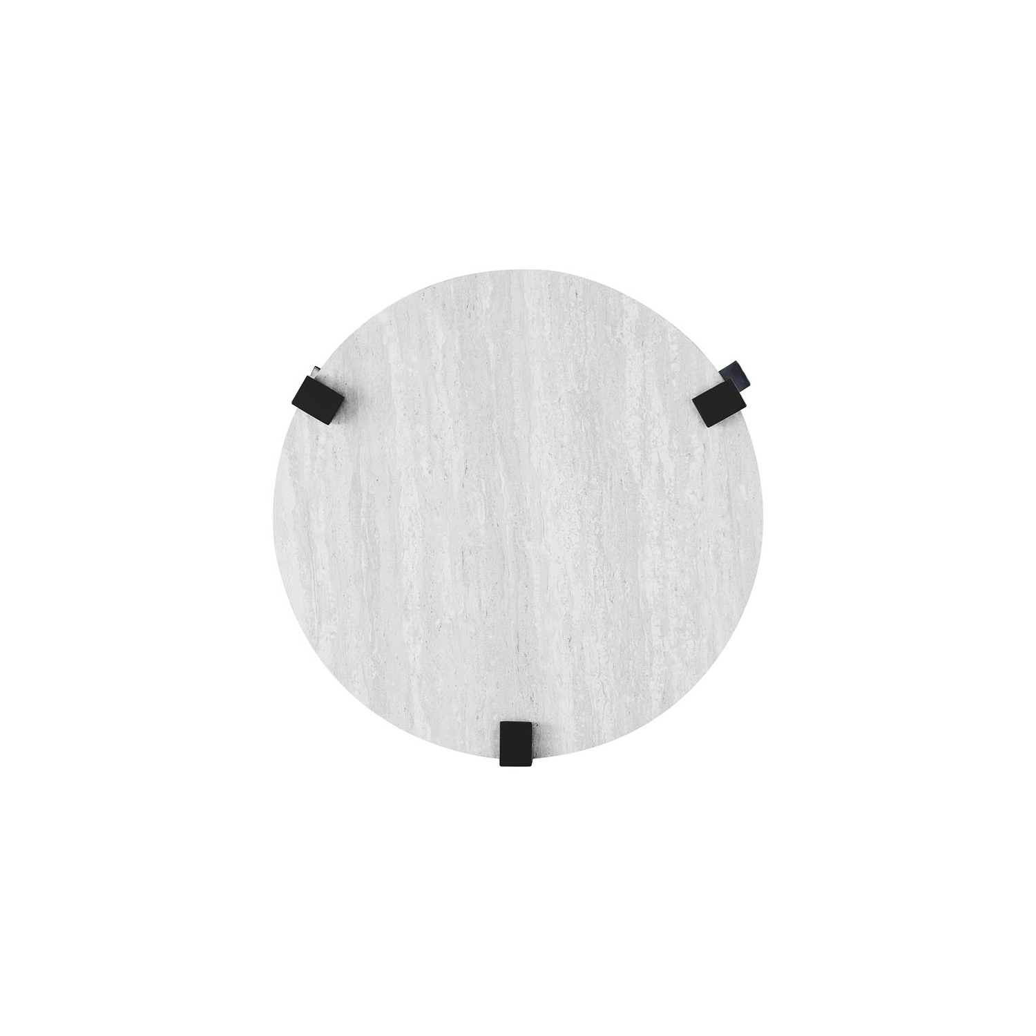 Furniture of America Marwell Metal 3-Piece Coffee Table Set in Antique White