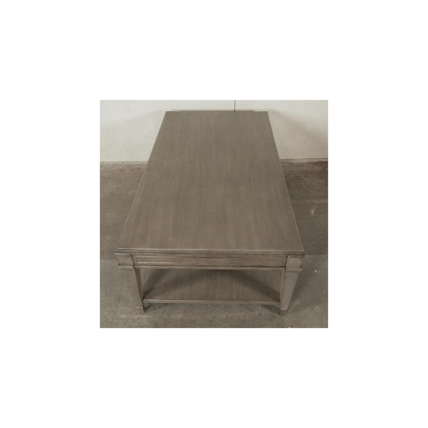 Bowery Hill Contemporary 48" Coffee Table in Gray Wash