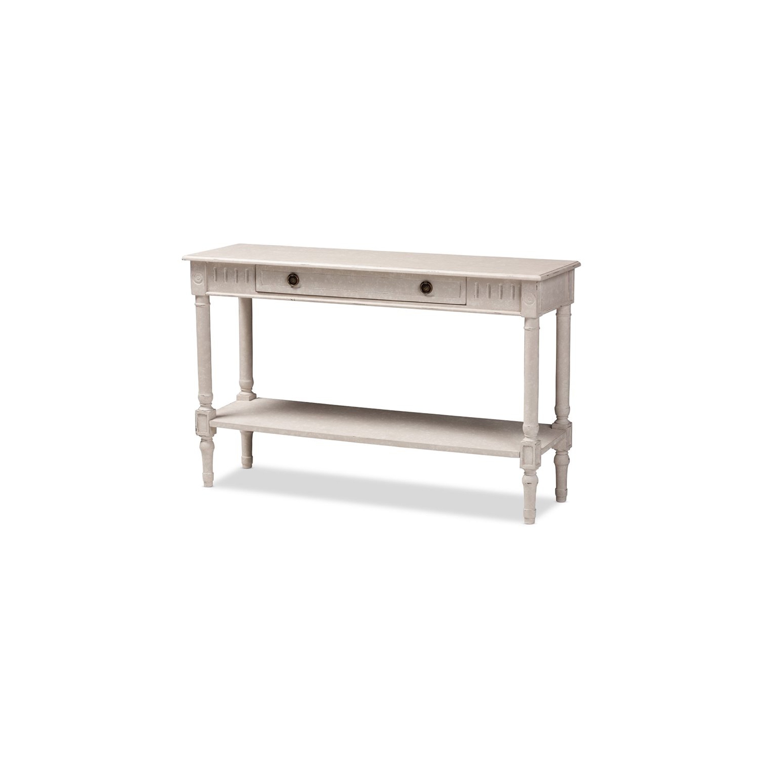 Bowery Hill 47" Console Table in Whitewashed