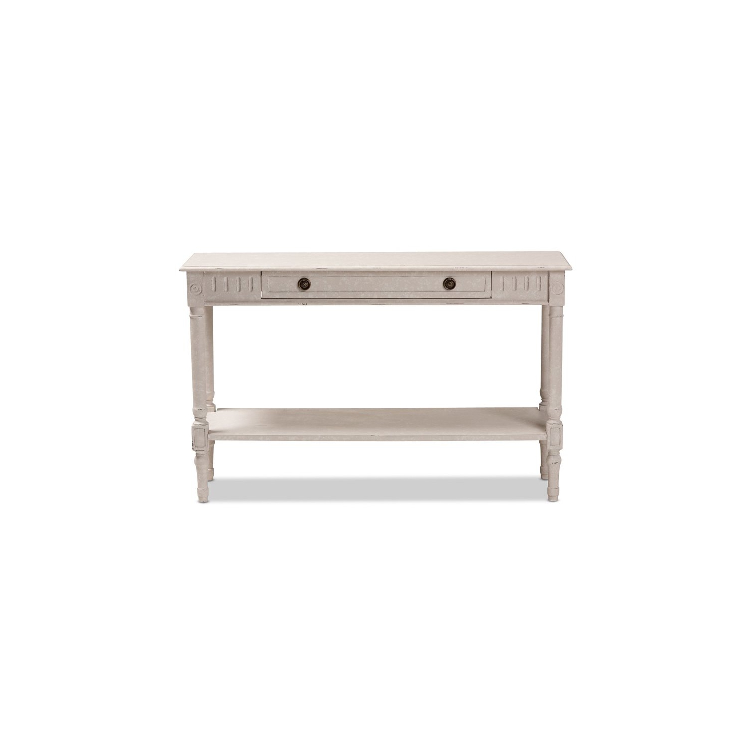 Bowery Hill 47" Console Table in Whitewashed