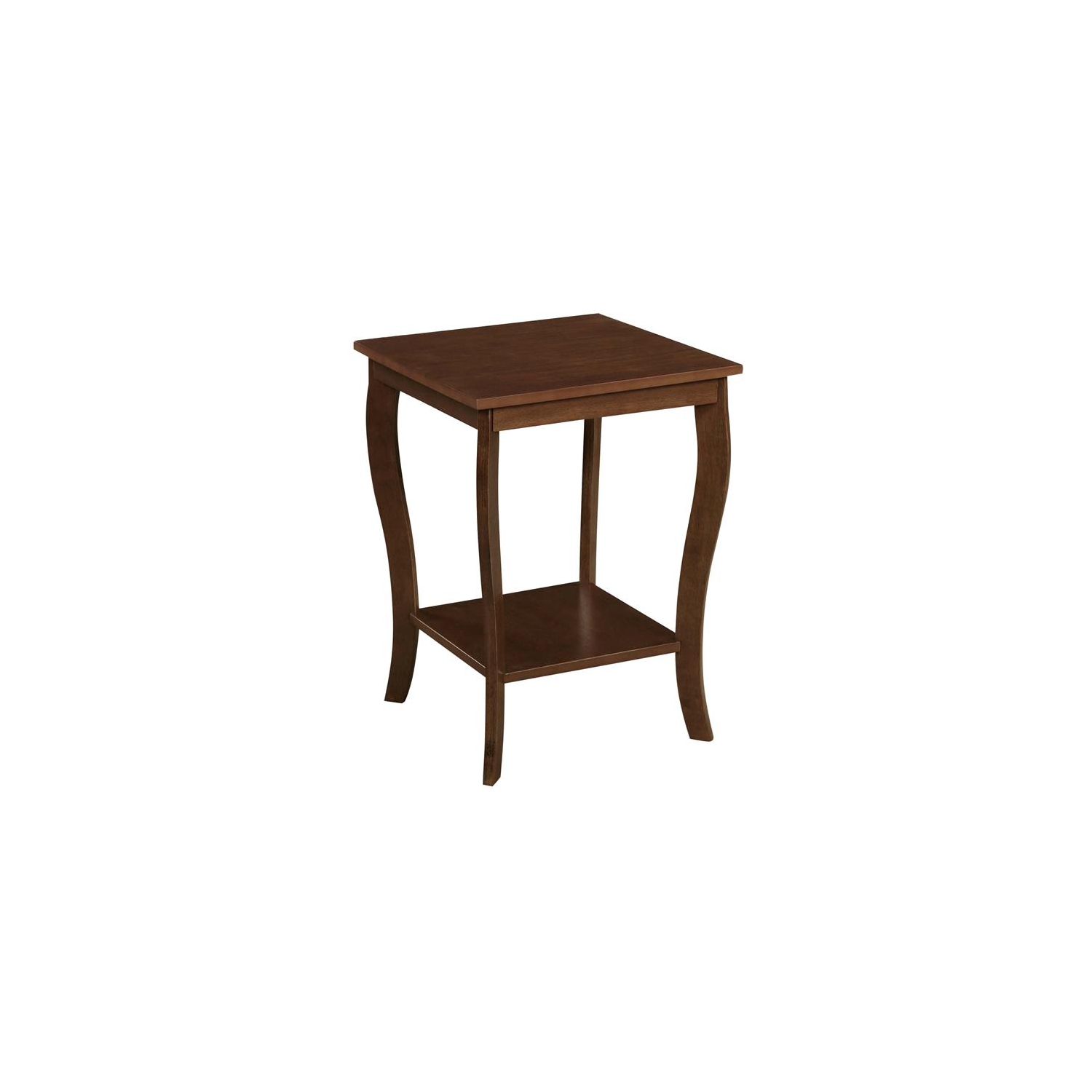 Convenience Concepts American Heritage Square End Table in Espresso Wood Finish