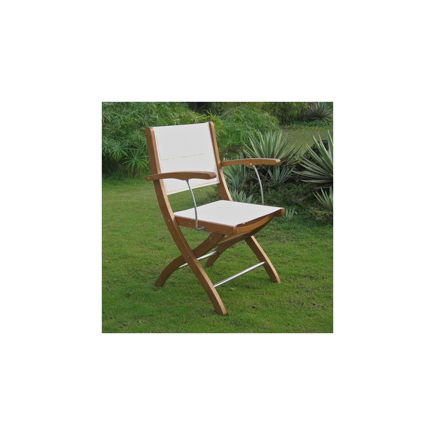 Pemberly Row Set of 2 Patio Chair in Natural