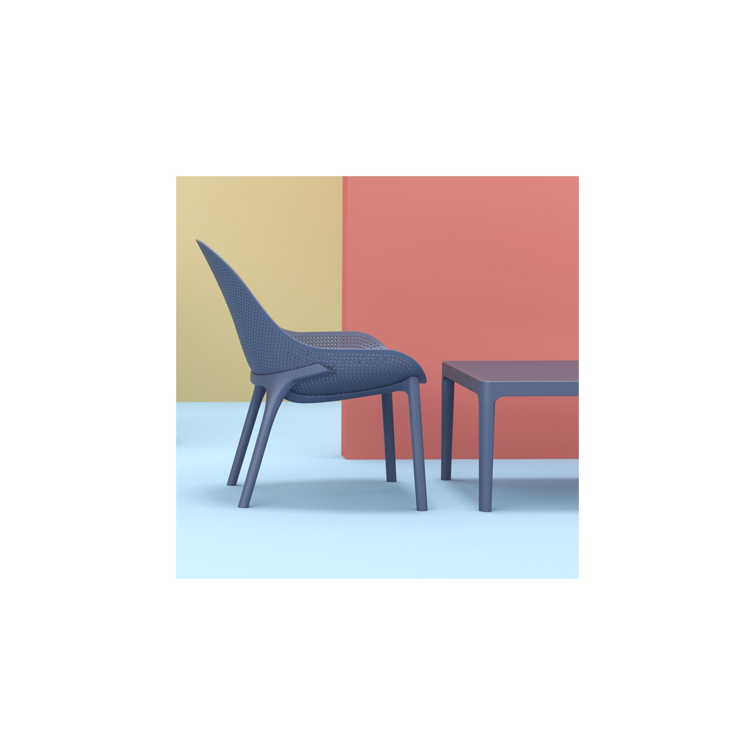 Compamia Sky Patio Chair in Dark Gray