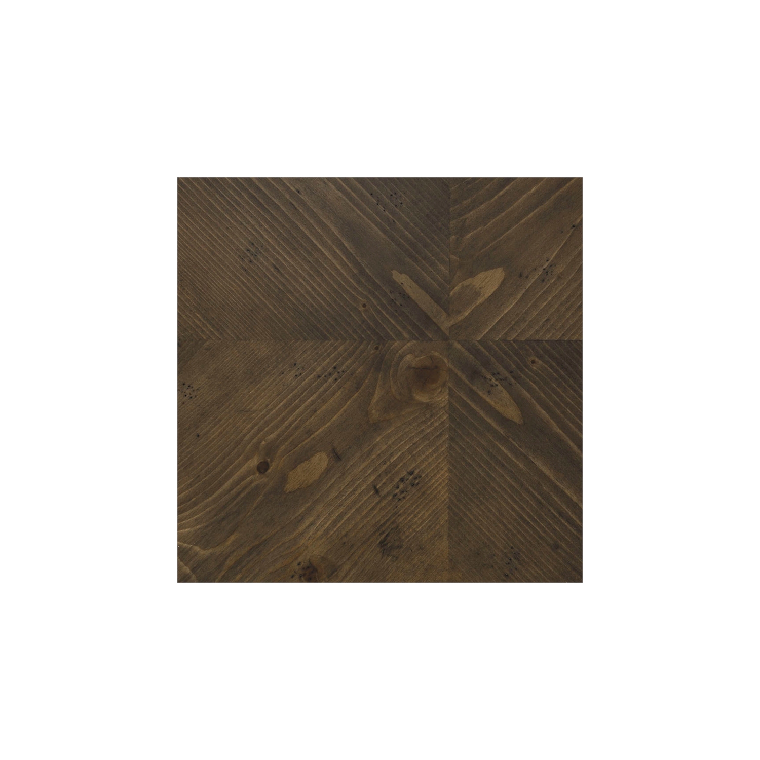 Pemberly Row Transitional Wood Chair Side Table in Brown