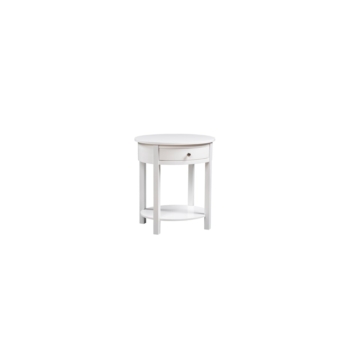 Convenience Concepts Classic Accents Cypress End Table in White Wood Finish