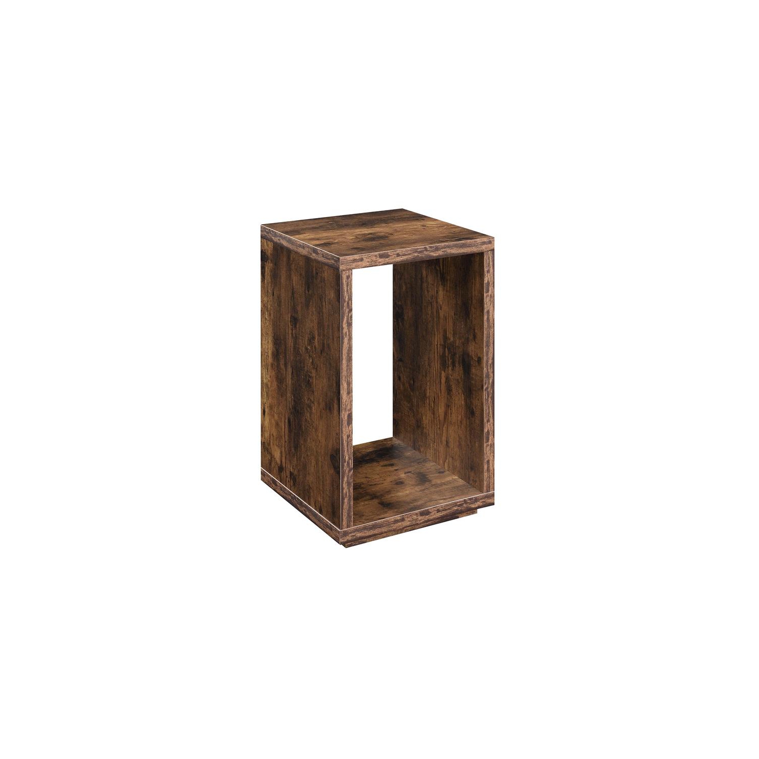 Convenience Concepts Northfield Admiral End Table with Shelf in Nutmeg Wood