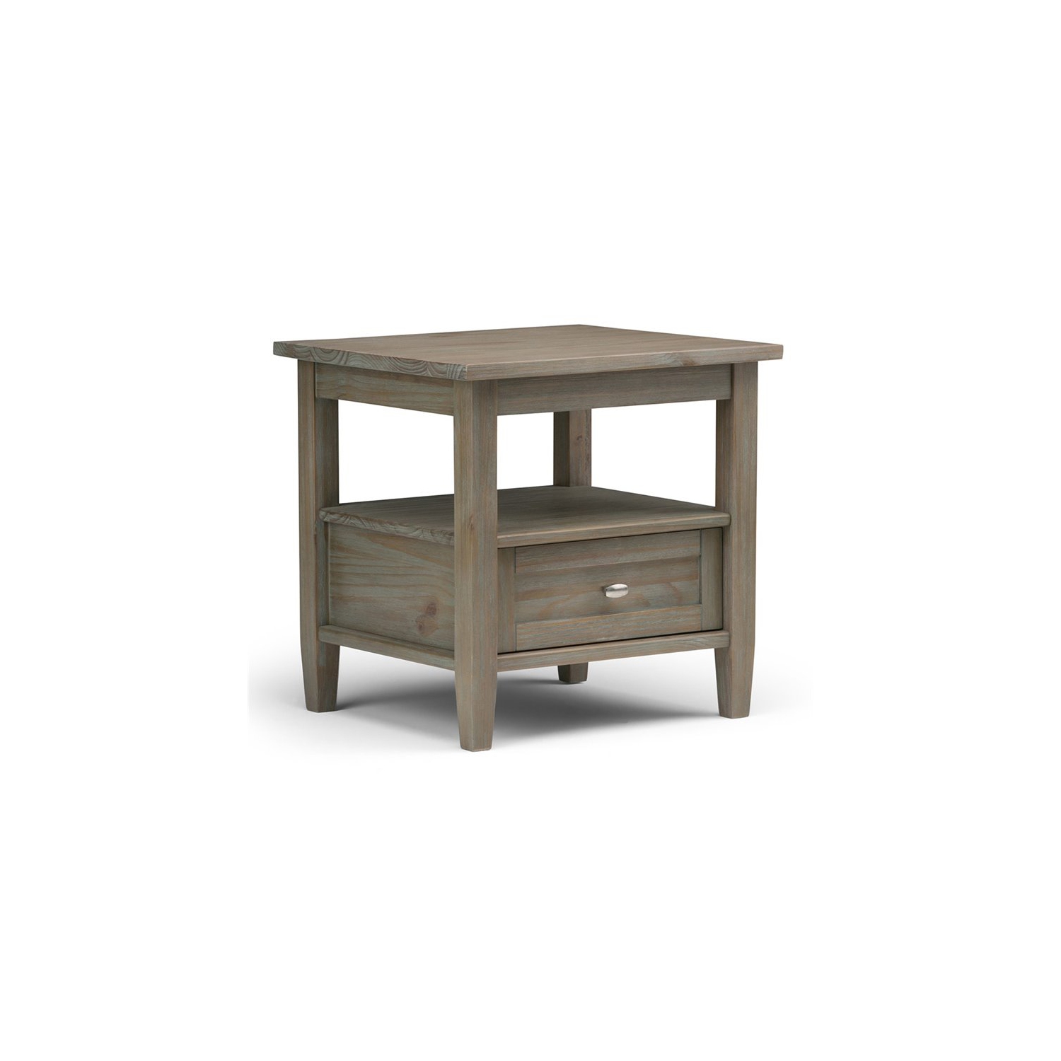 Atlin Designs End Table in Distressed Gray