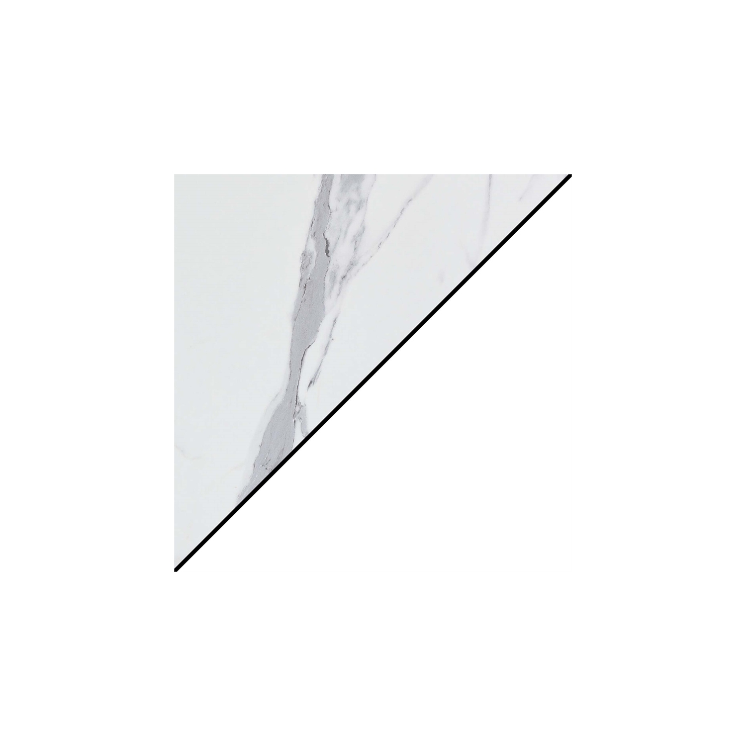 Convenience Concepts Tucson Deluxe Console Table with Shelf in White Wood Finish