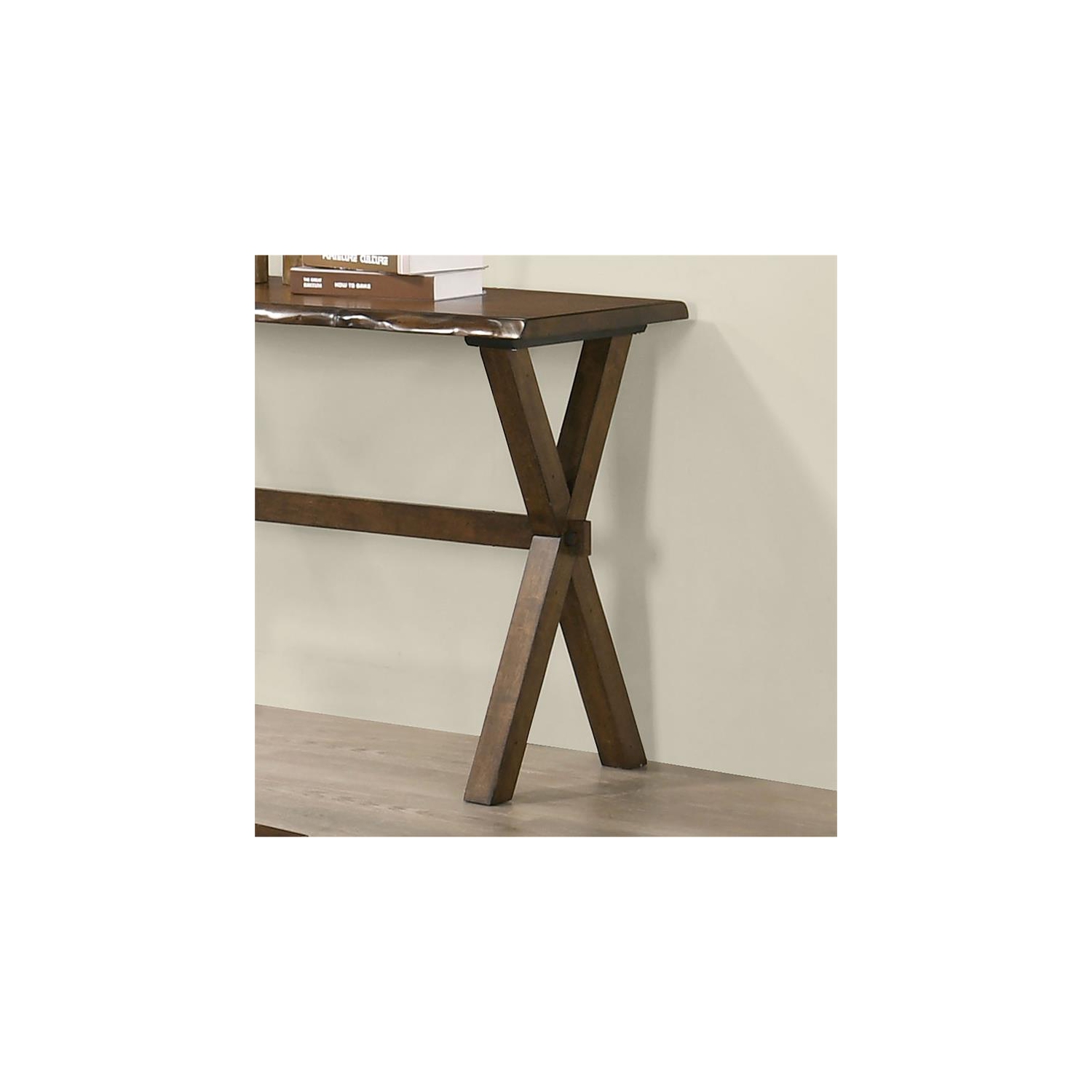 Meuble en bois massif transitionnel Bradden de Furniture of America en noyer