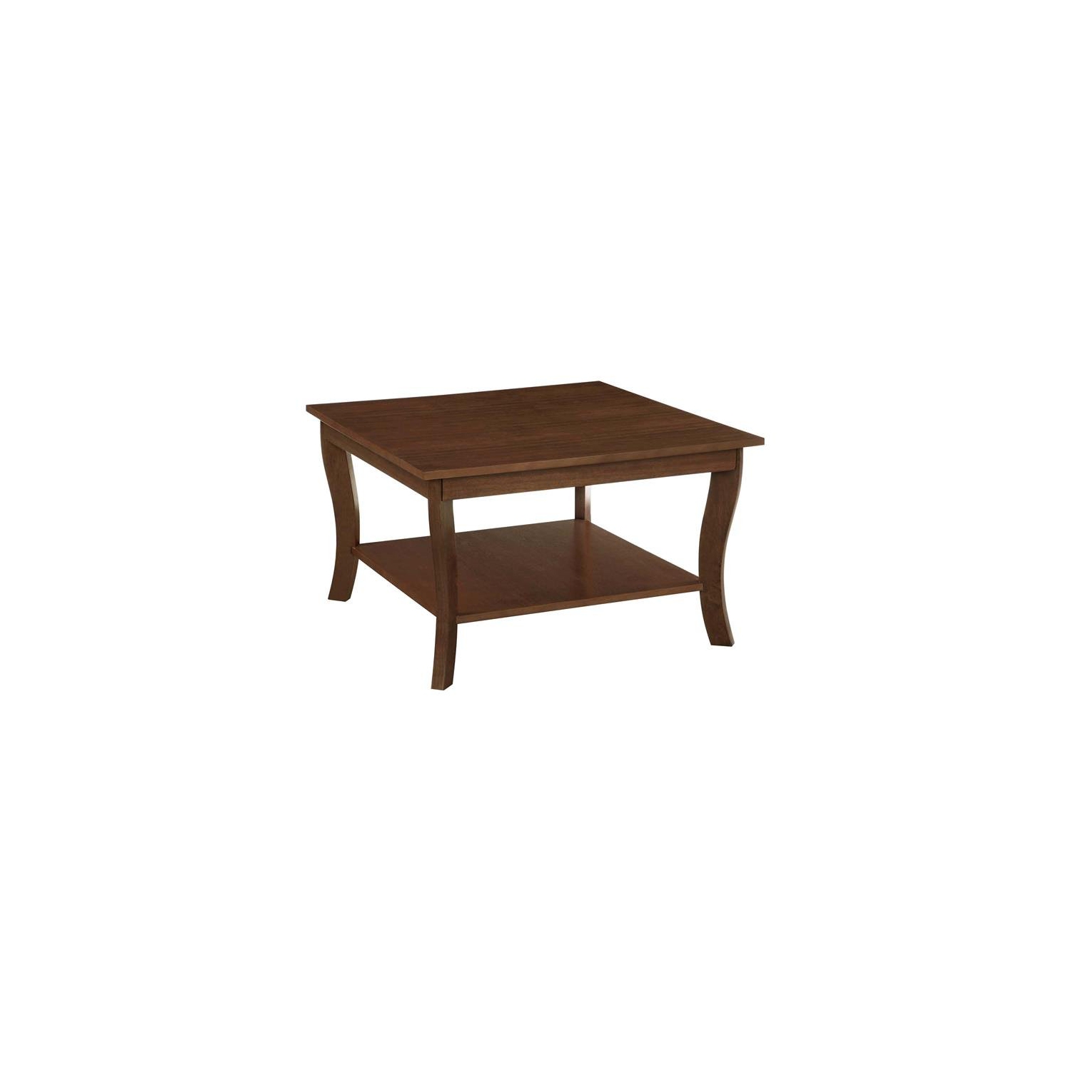 Convenience Concepts American Heritage Square Coffee Table in Espresso Wood