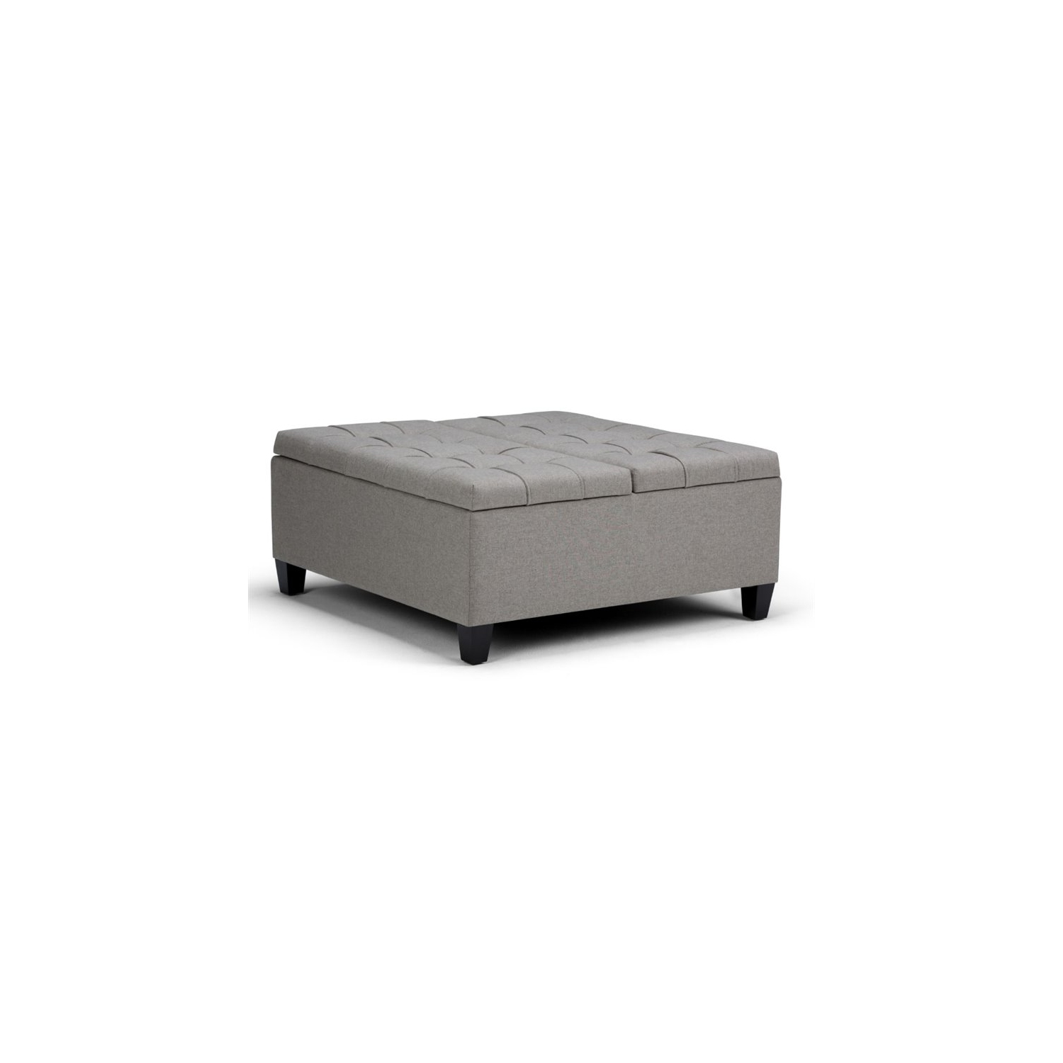 Pouf de table basse avec rangement d’Atlin Designs, gris tourterelle