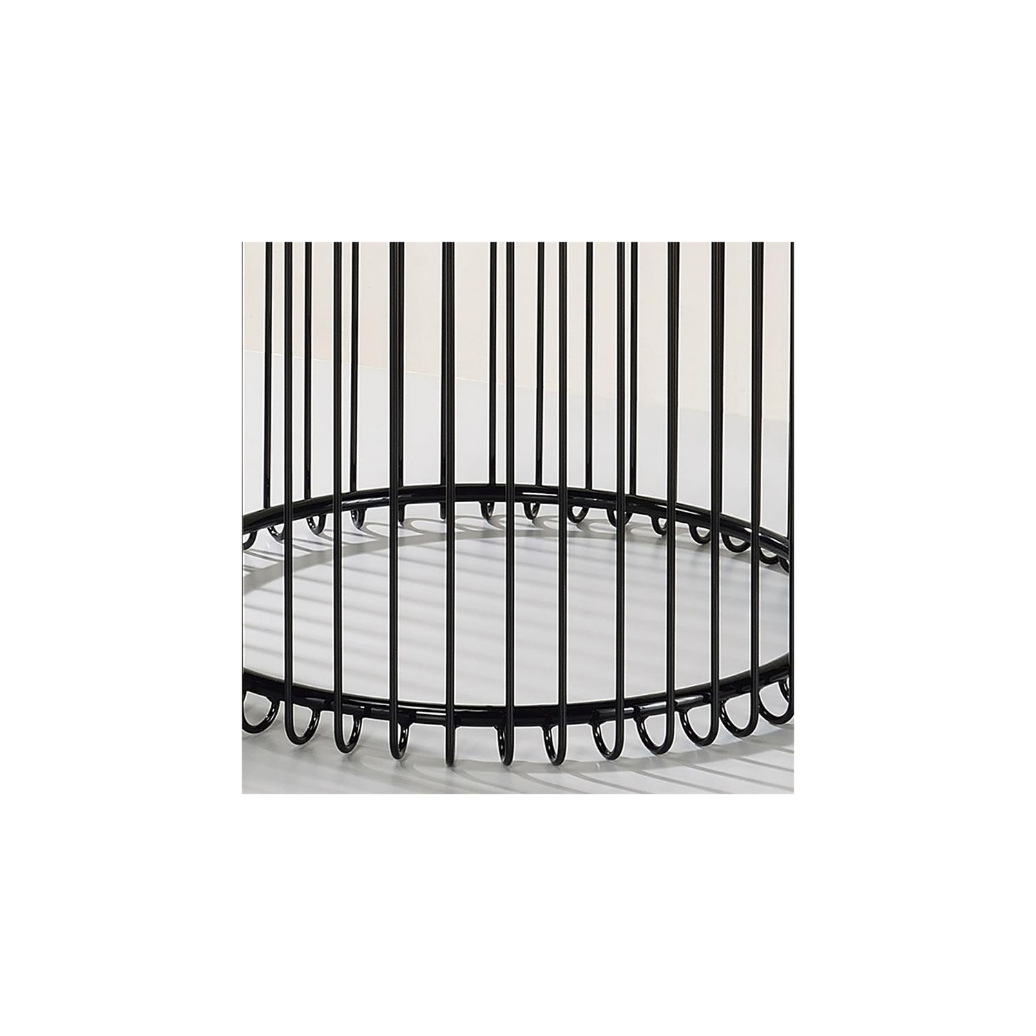 Ensemble de 2 tables gigognes contemporaines en métal Mendel de Furniture of America - Noir