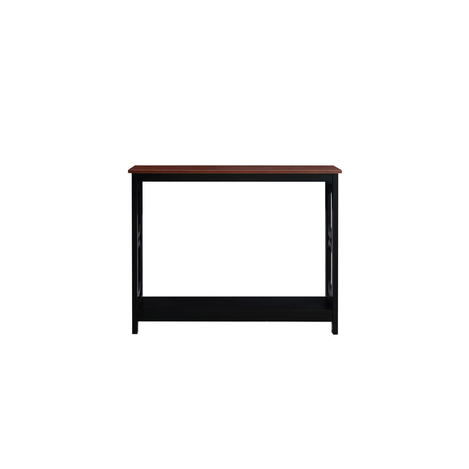 Console Omega de pratique concepts avec fini cerisier et bois noir