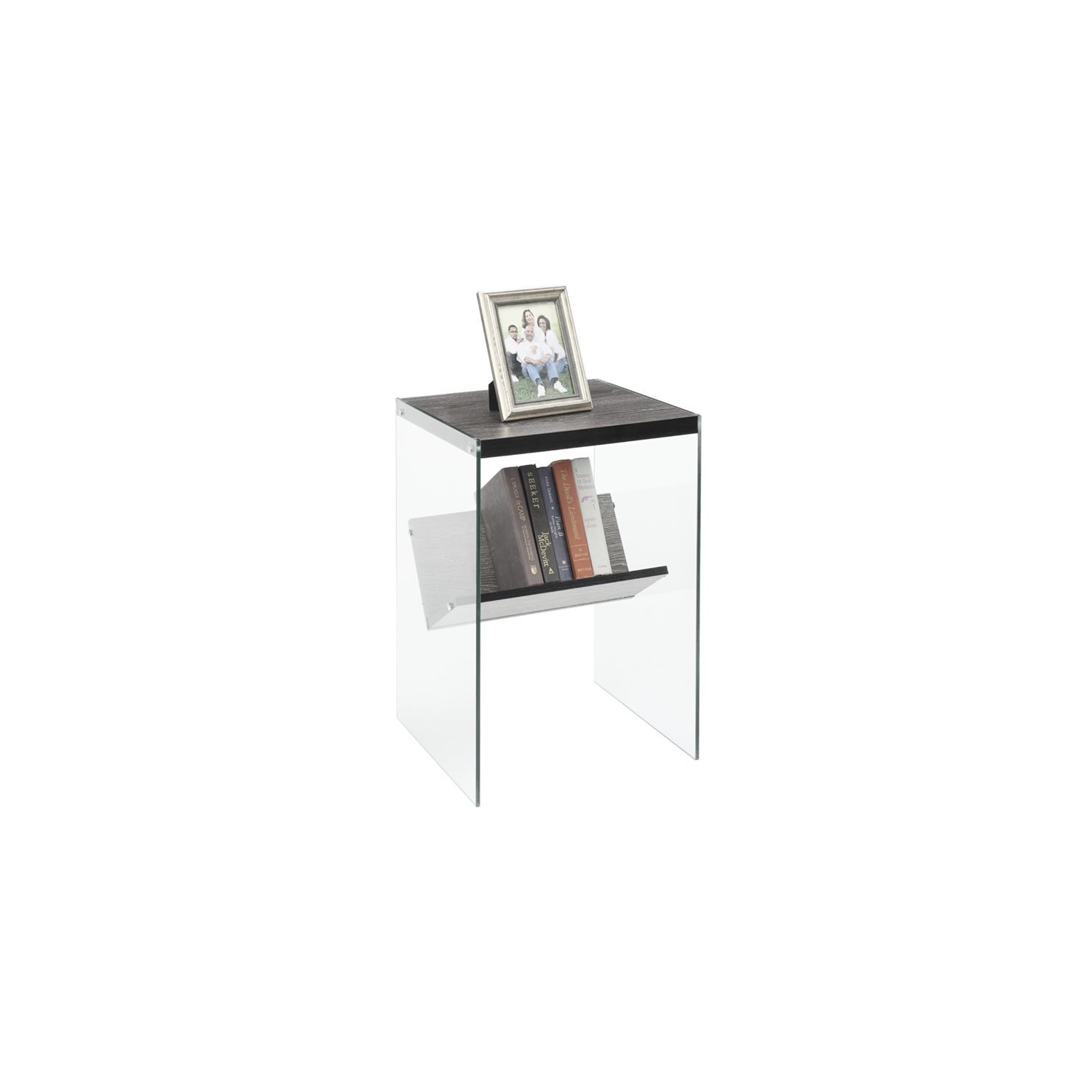 Pemberly Row End Table in Weathered Gray