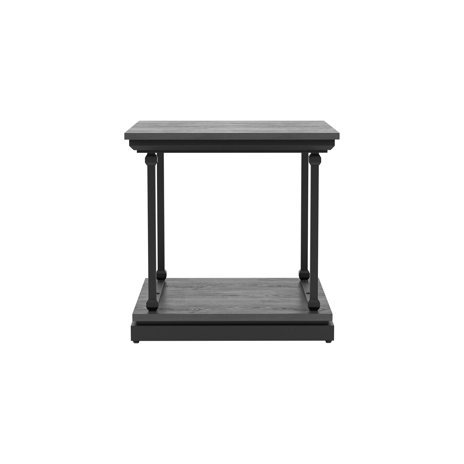 Furniture of America Drewden Transitional Wood End Table in Antique Gray