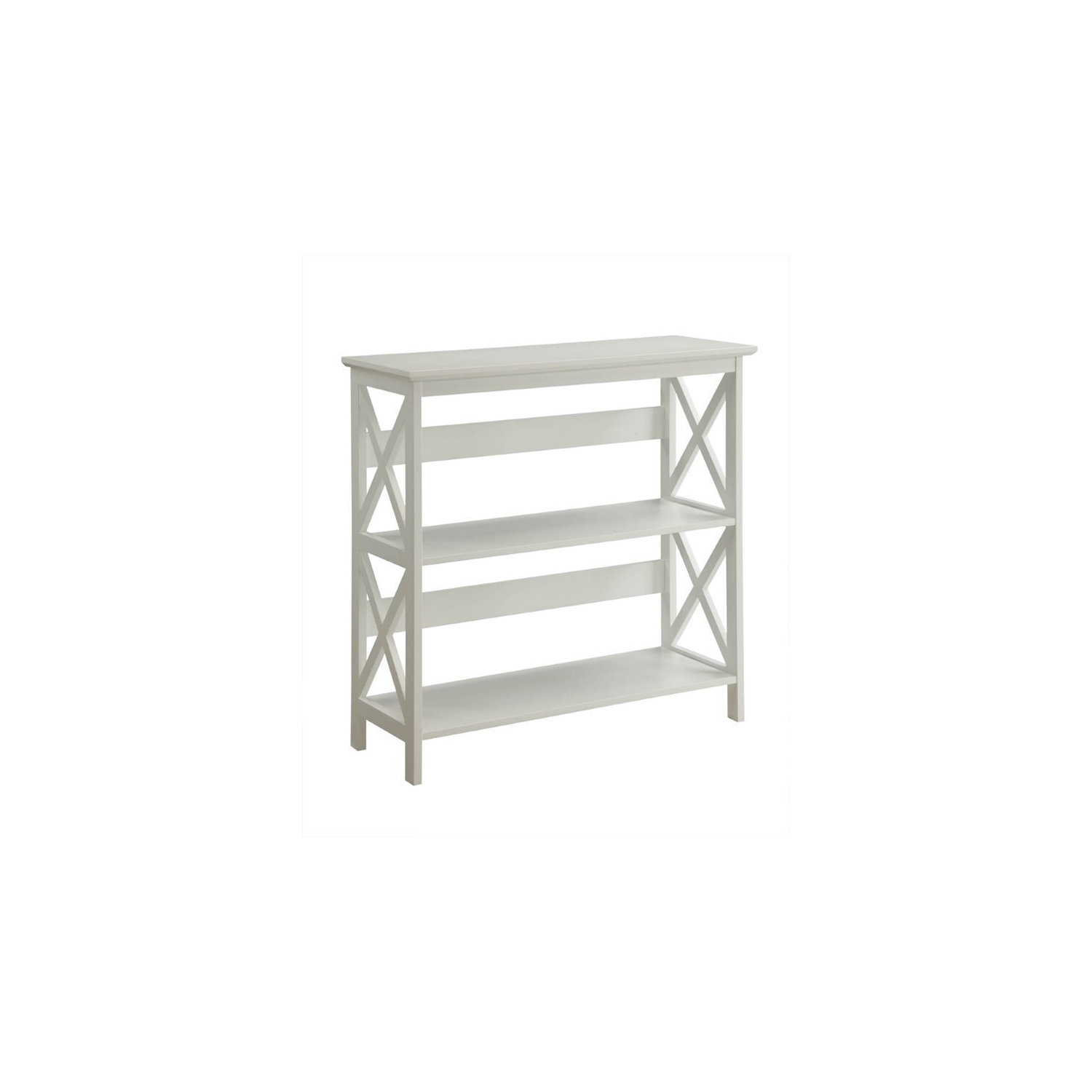 Scranton & Co 2 Shelf Bookcase in White