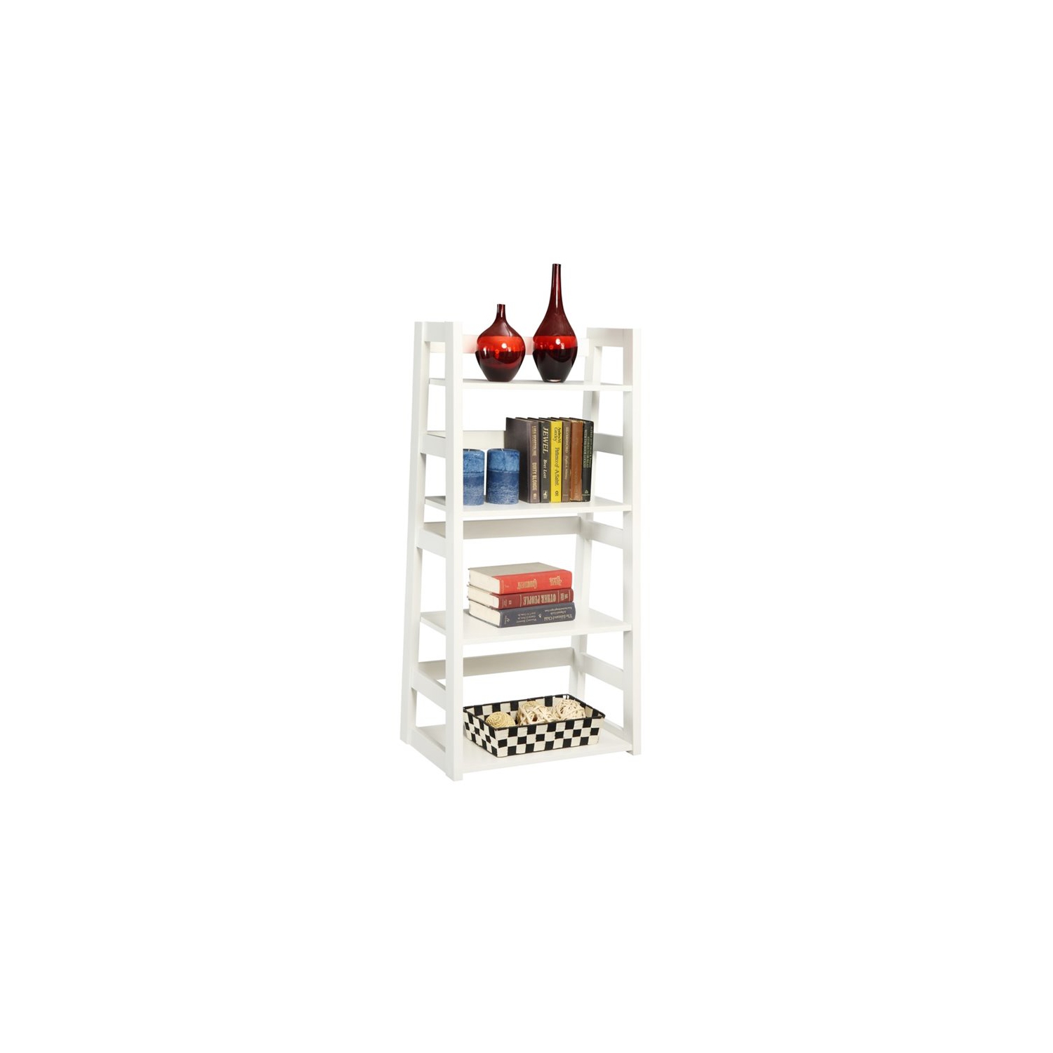Scranton & Co 4 Shelf Bookcase in White