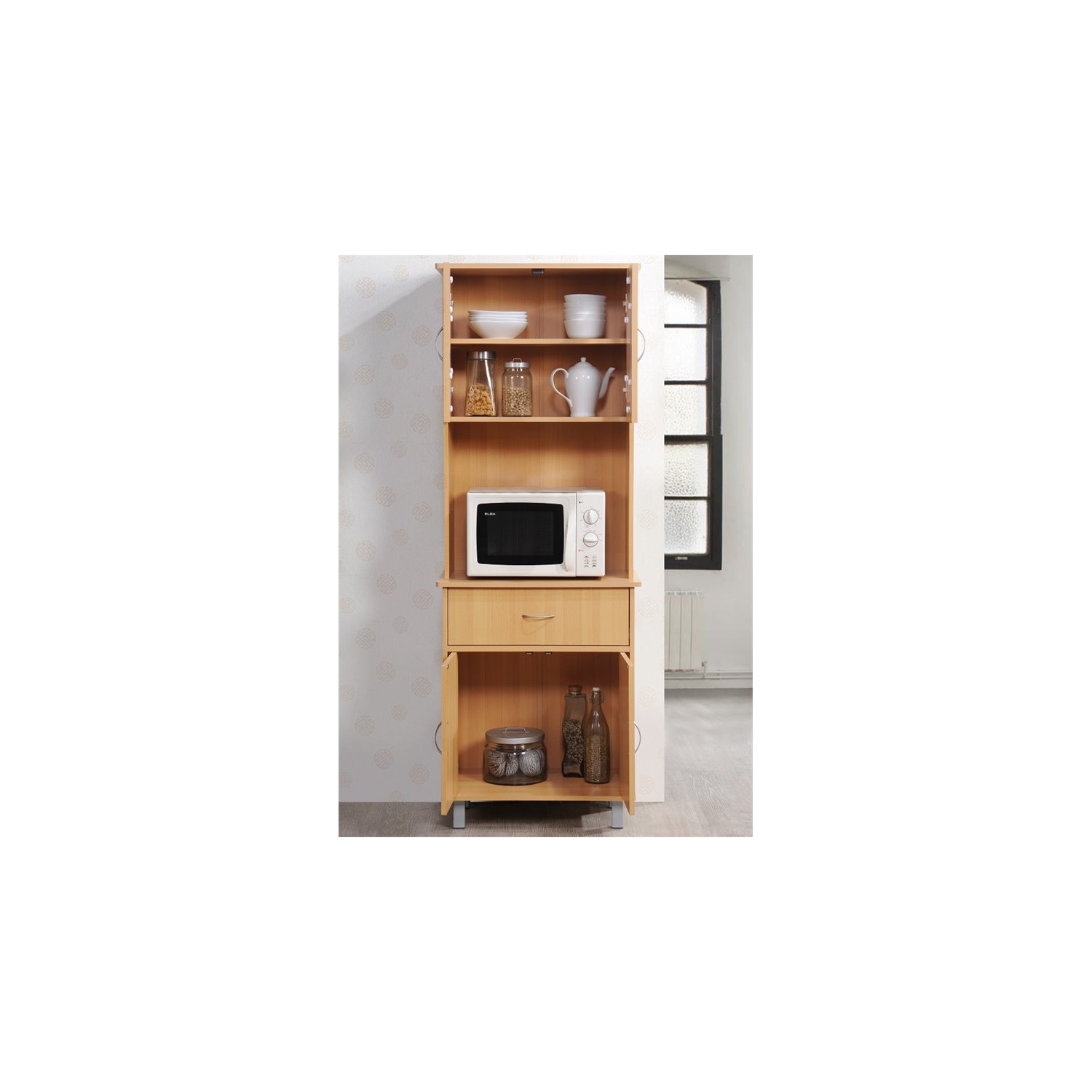 Pemberly Row Kitchen Cabinet in Beech