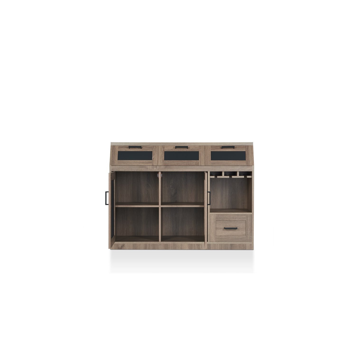 Bowery Hill Transitional Buffet in Warm Chestnut