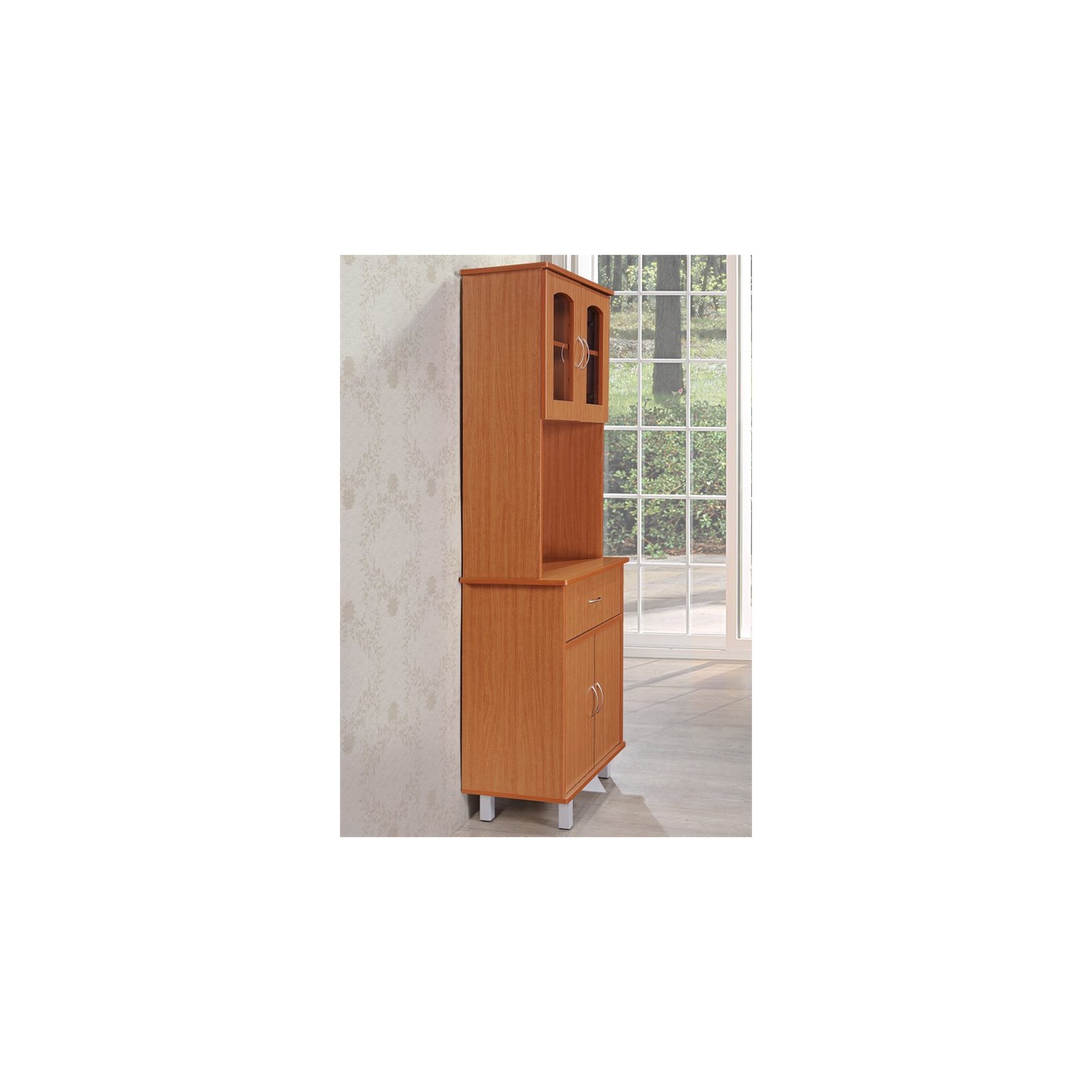 Pemberly Row Kitchen Cabinet in Cherry