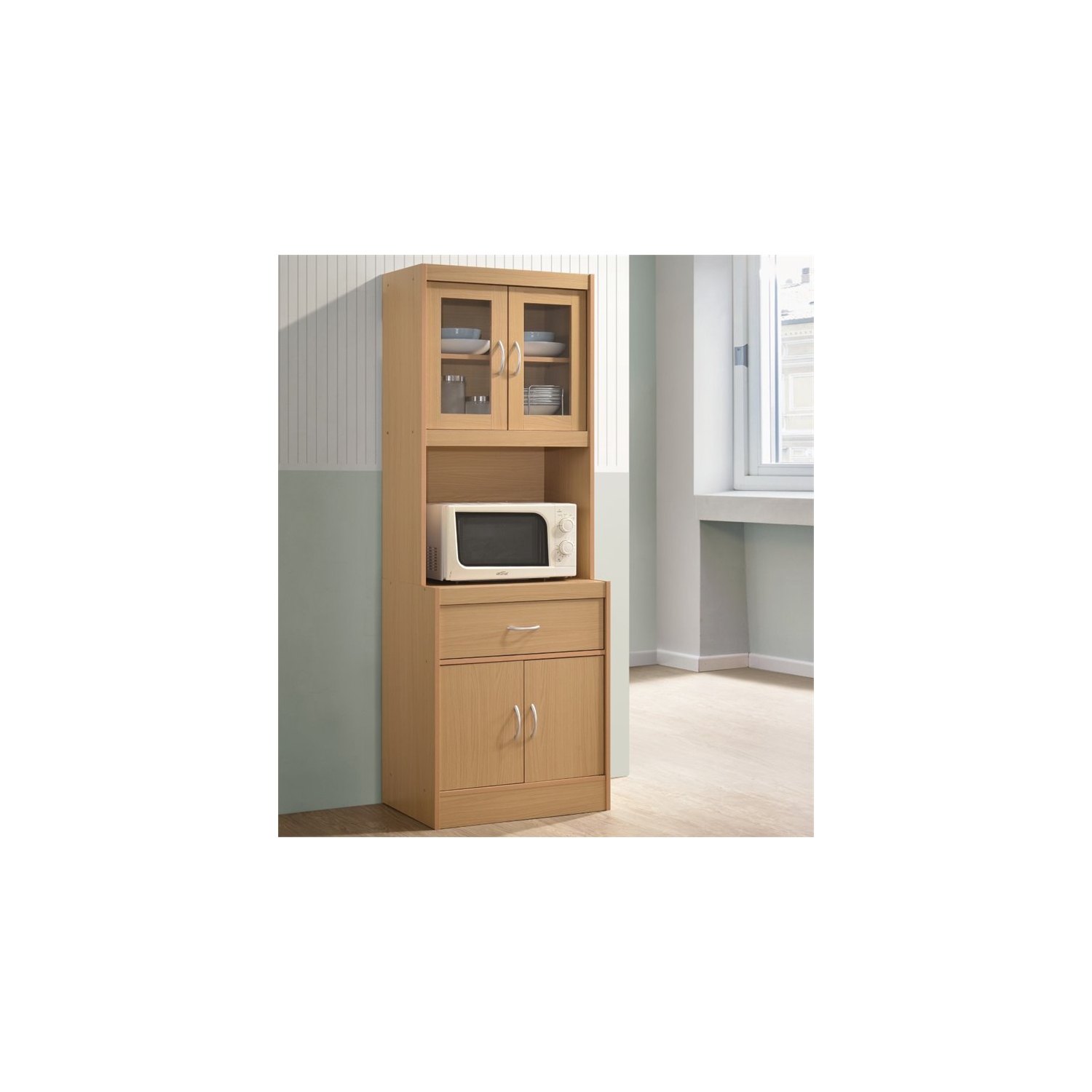 Pemberly Row Kitchen Cabinet in Beech