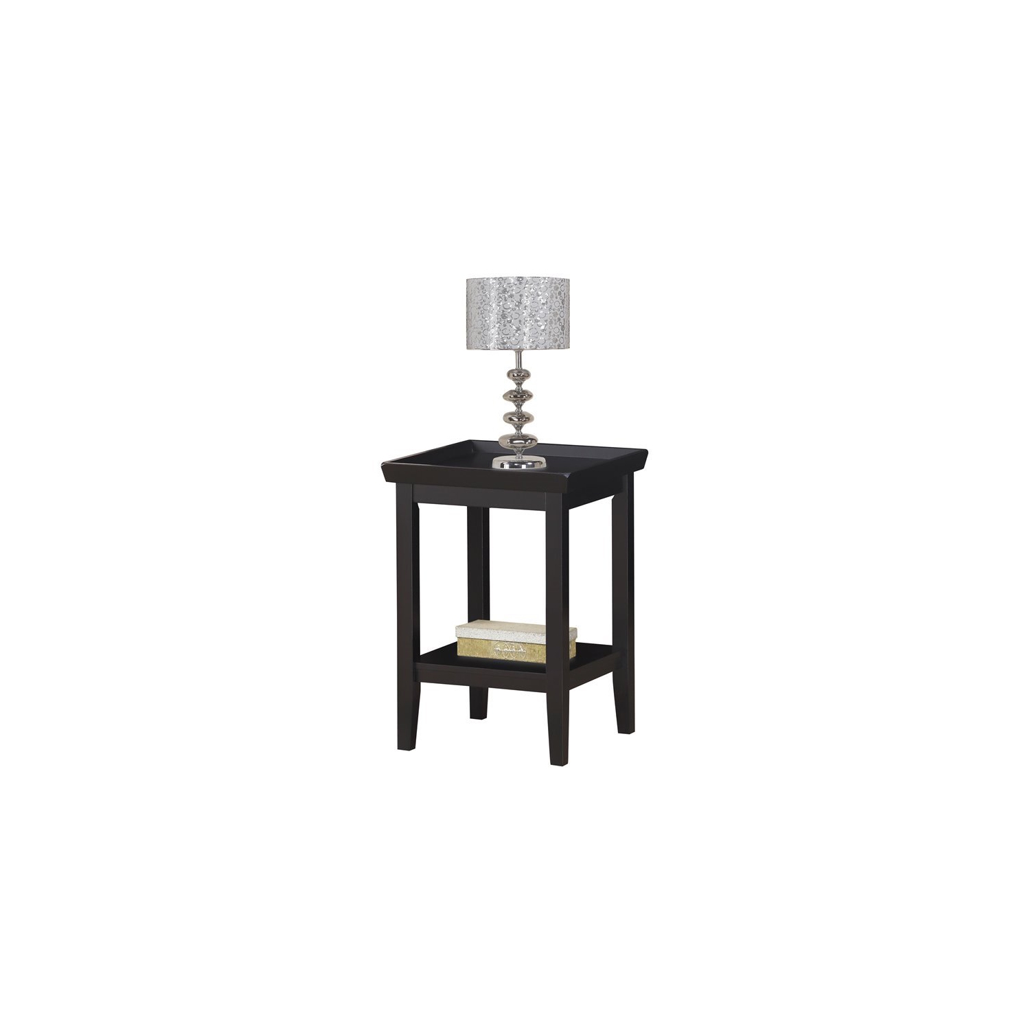 Convenience Concepts Ledgewood End Table in Black Wood Finish Best Buy  Canada