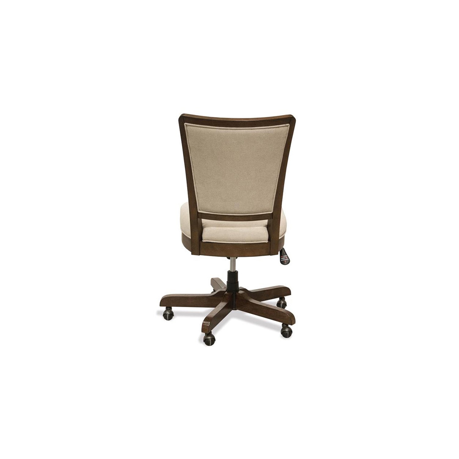 Bowery Hill Contemporary Upholstered Desk Chair in Plymouth Brown Oak
