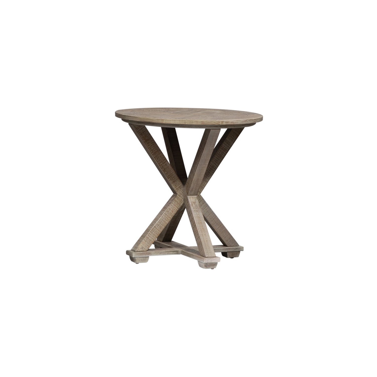 Parkland Falls Light Brown Round End Table