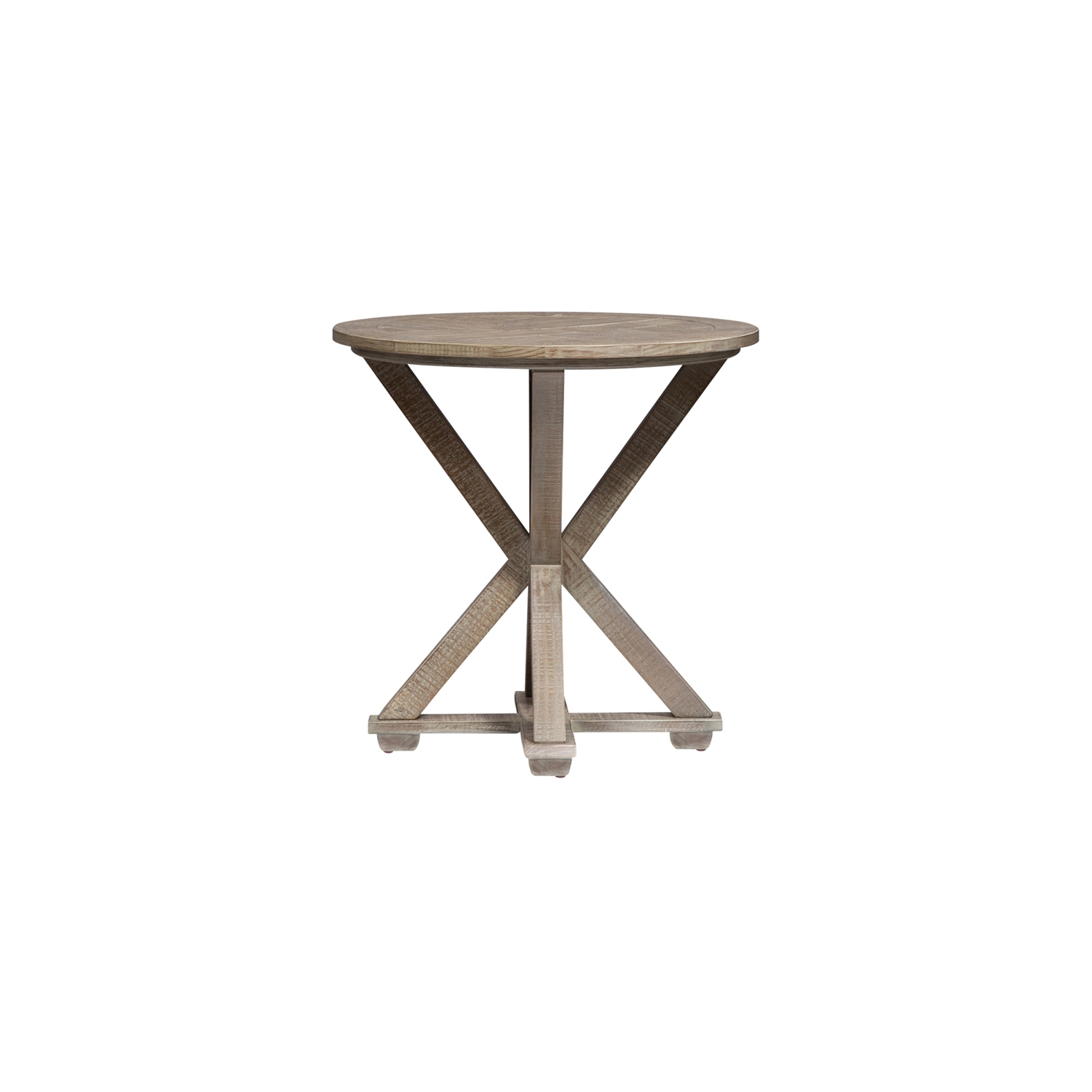 Parkland Falls Light Brown Round End Table