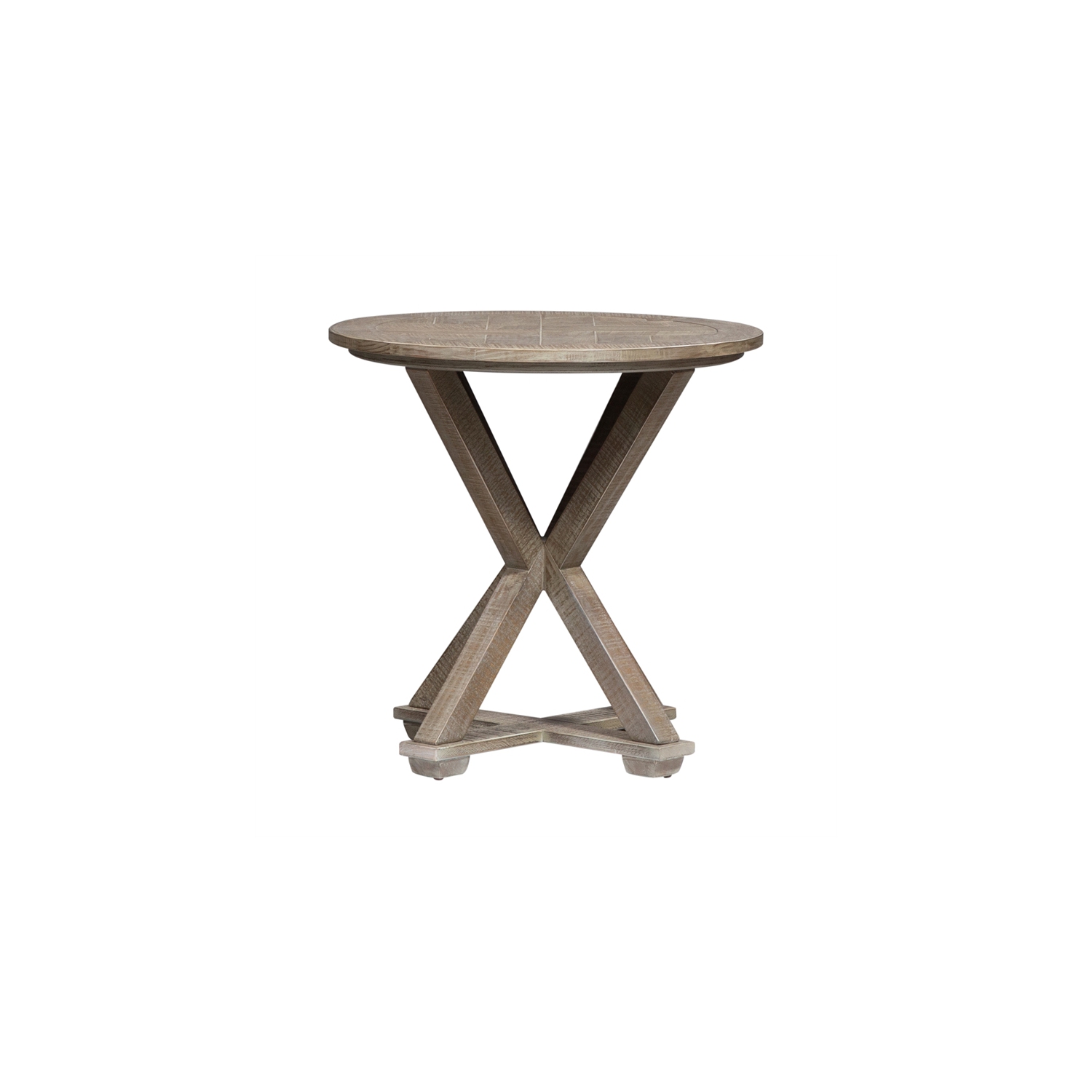 Parkland Falls Light Brown Round End Table