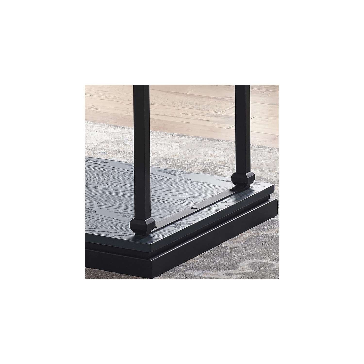 Table basse à 1 tablette en bois bleu antique Furniture of America Drewden