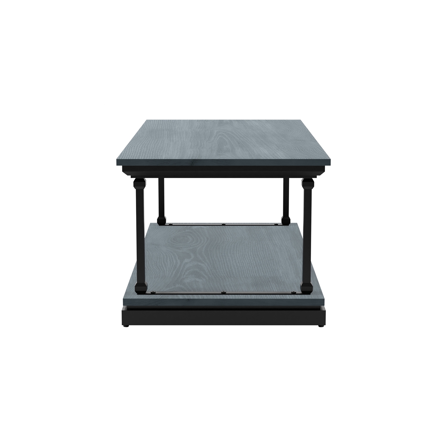 Table basse à 1 tablette en bois bleu antique Furniture of America Drewden