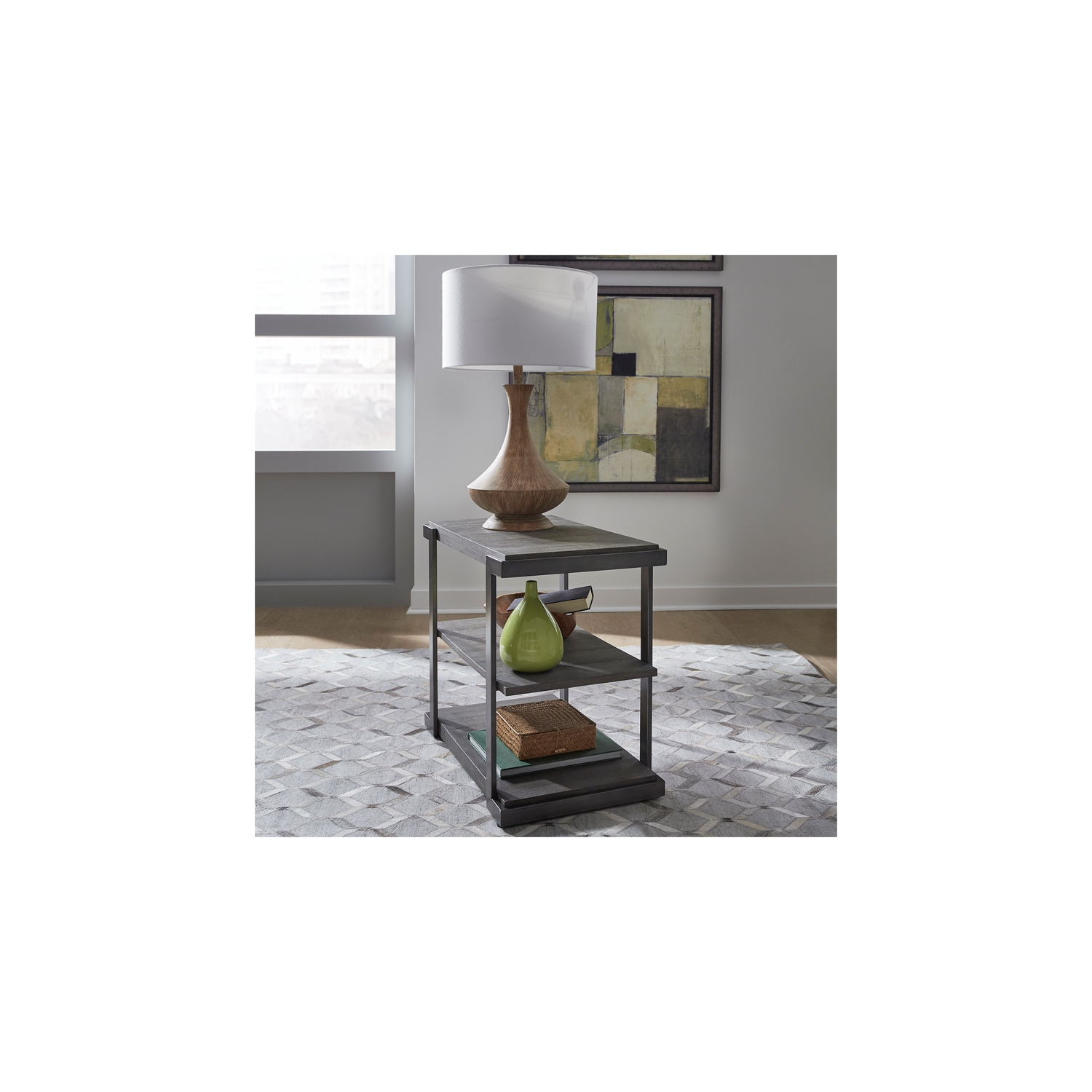 Table de bout à étages avec vue moderne Pemberly Row