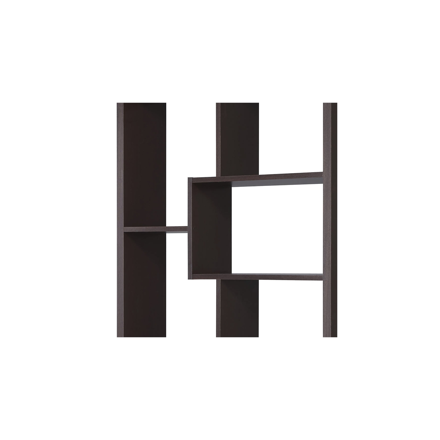 Furniture of America Adeo Contemporary Wood 10-Shelf Bookcase in Walnut