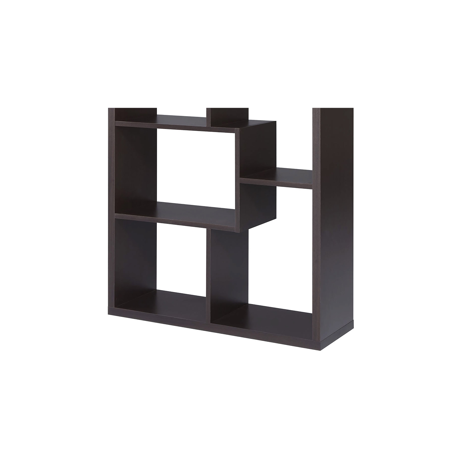 Furniture of America Adeo Contemporary Wood 10-Shelf Bookcase in Walnut